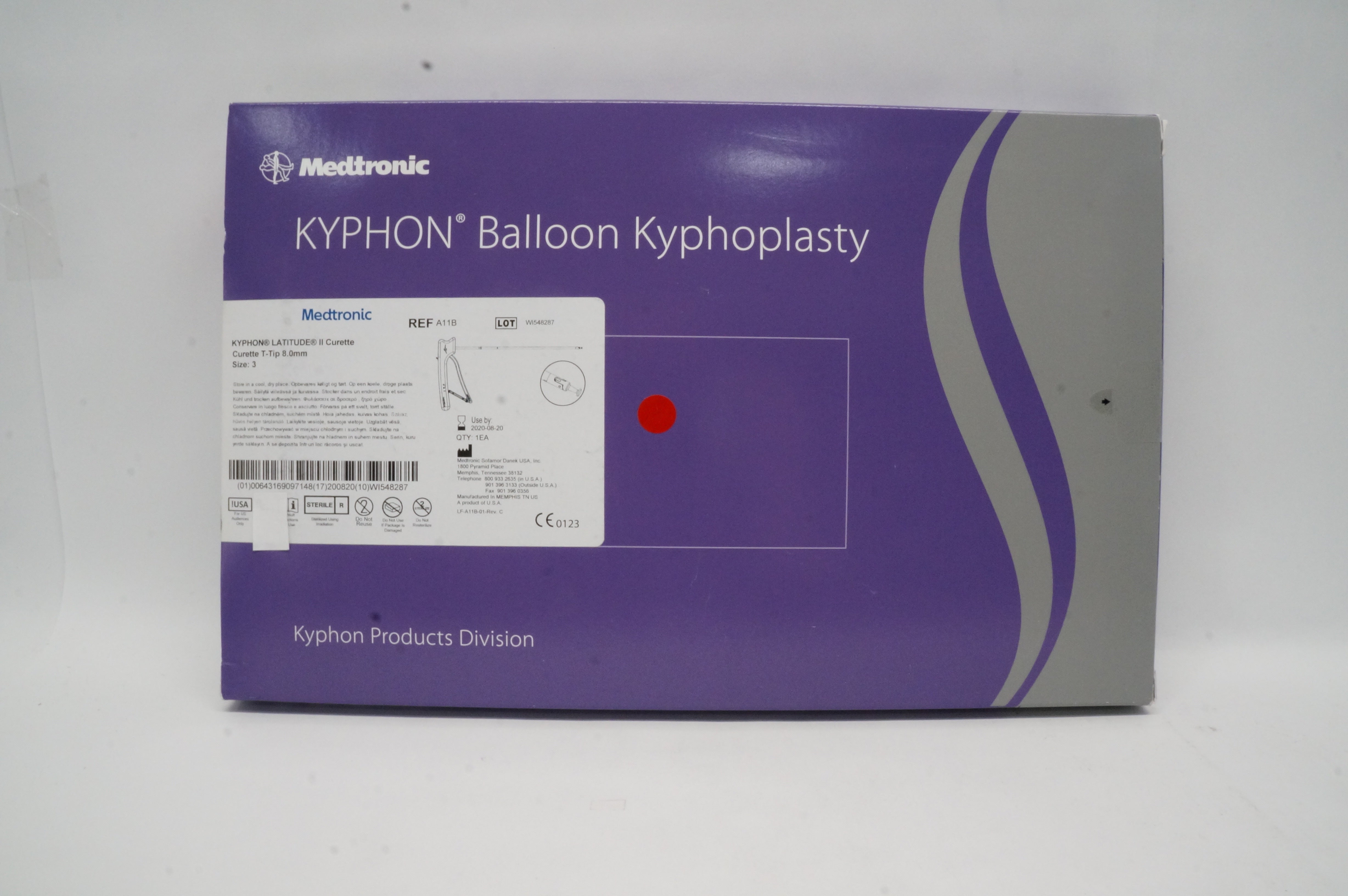 Medtronic A11B KYPHON Latitude II Curette T-Tip 8.0mm Size 3 (x)