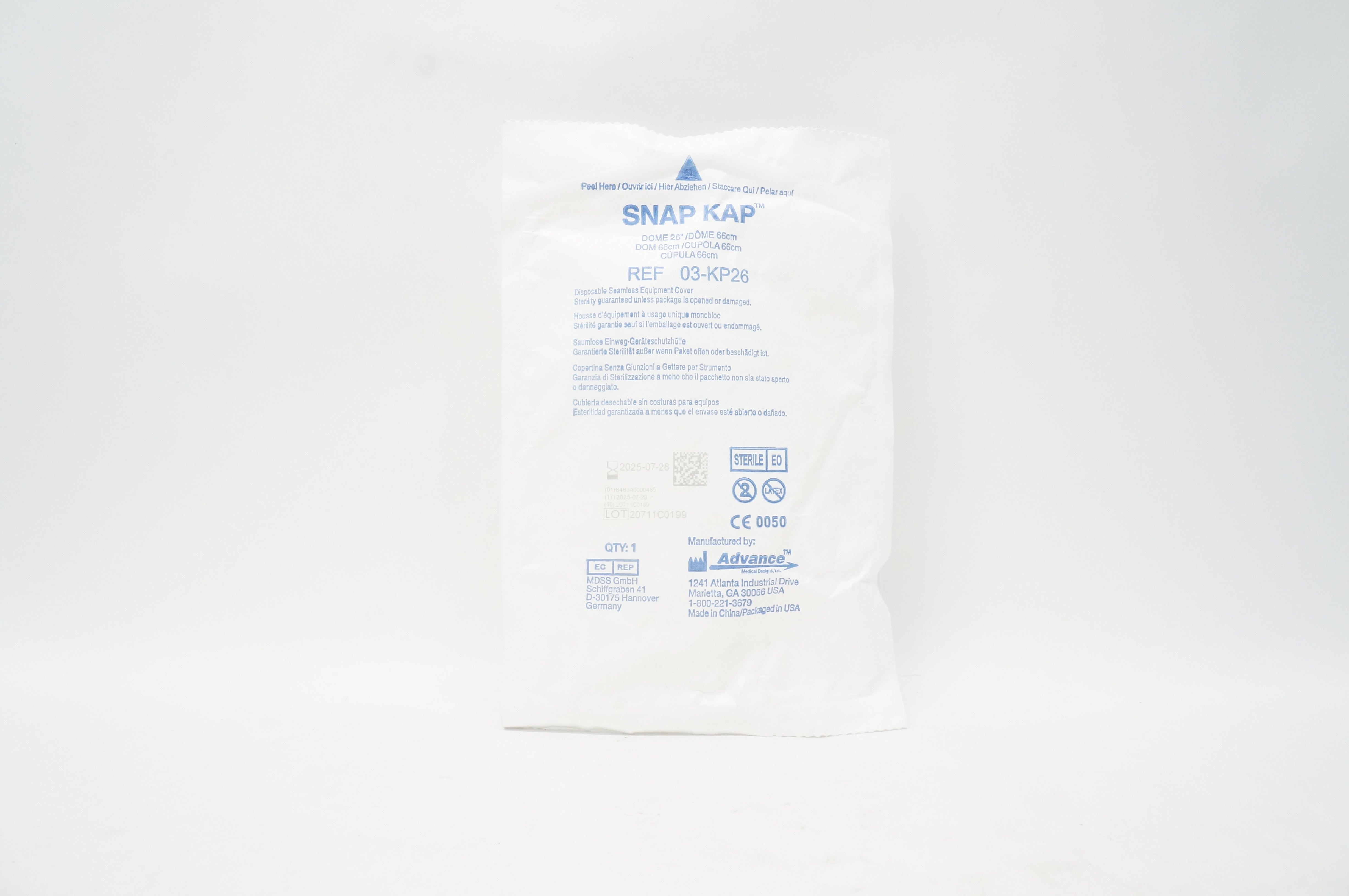 Advance 03-KP26 Snap Kap Dome 26inch