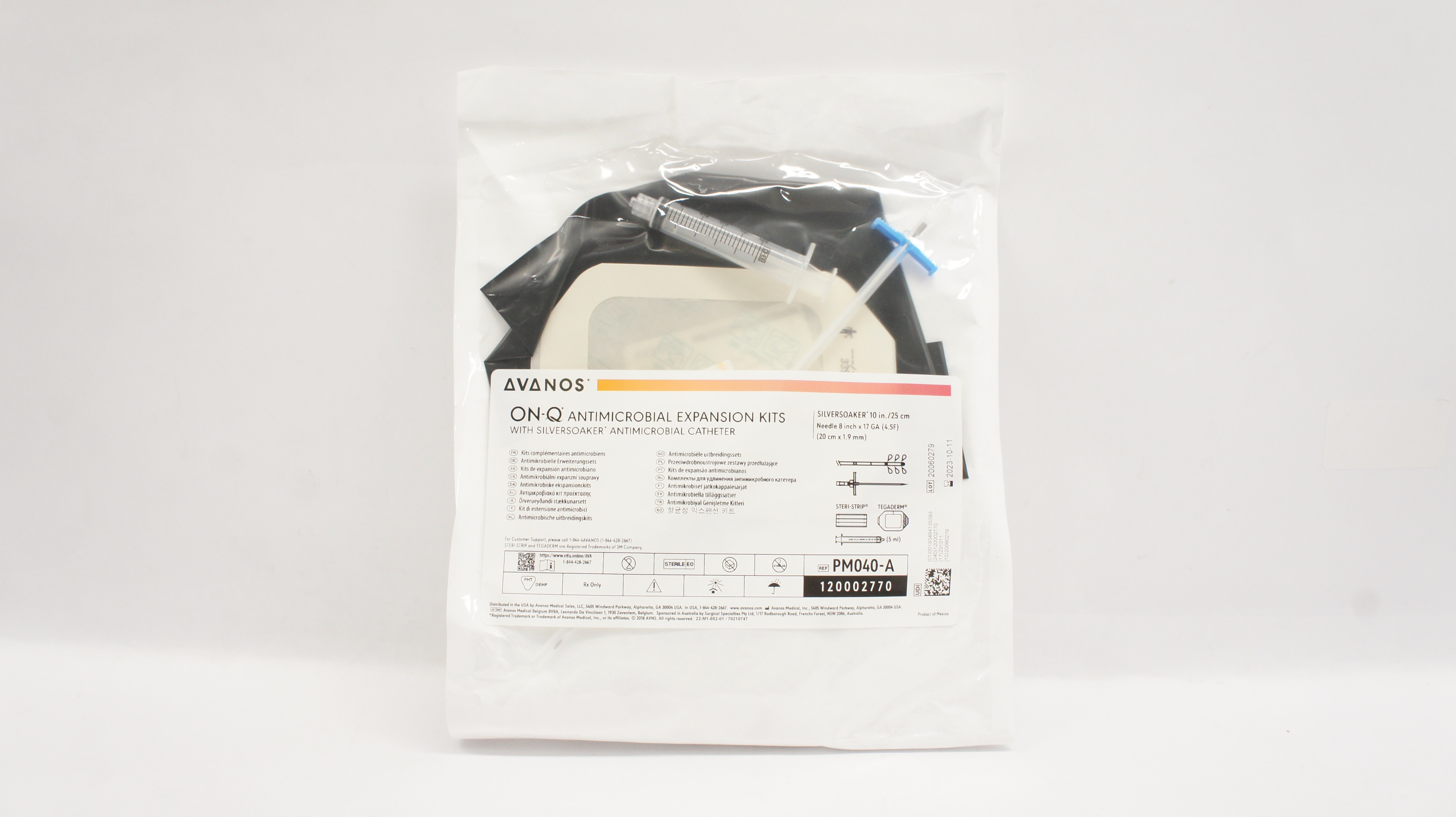 Avanos PM040A ONQ Antimicrobial Expansion Kits w/ Silversoaker Cath.