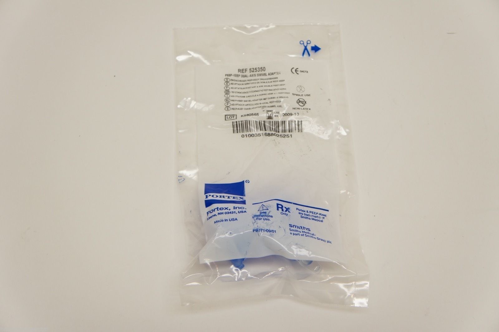 525350 Portex PeepKeep DualAxus Swivel Adapter (x)