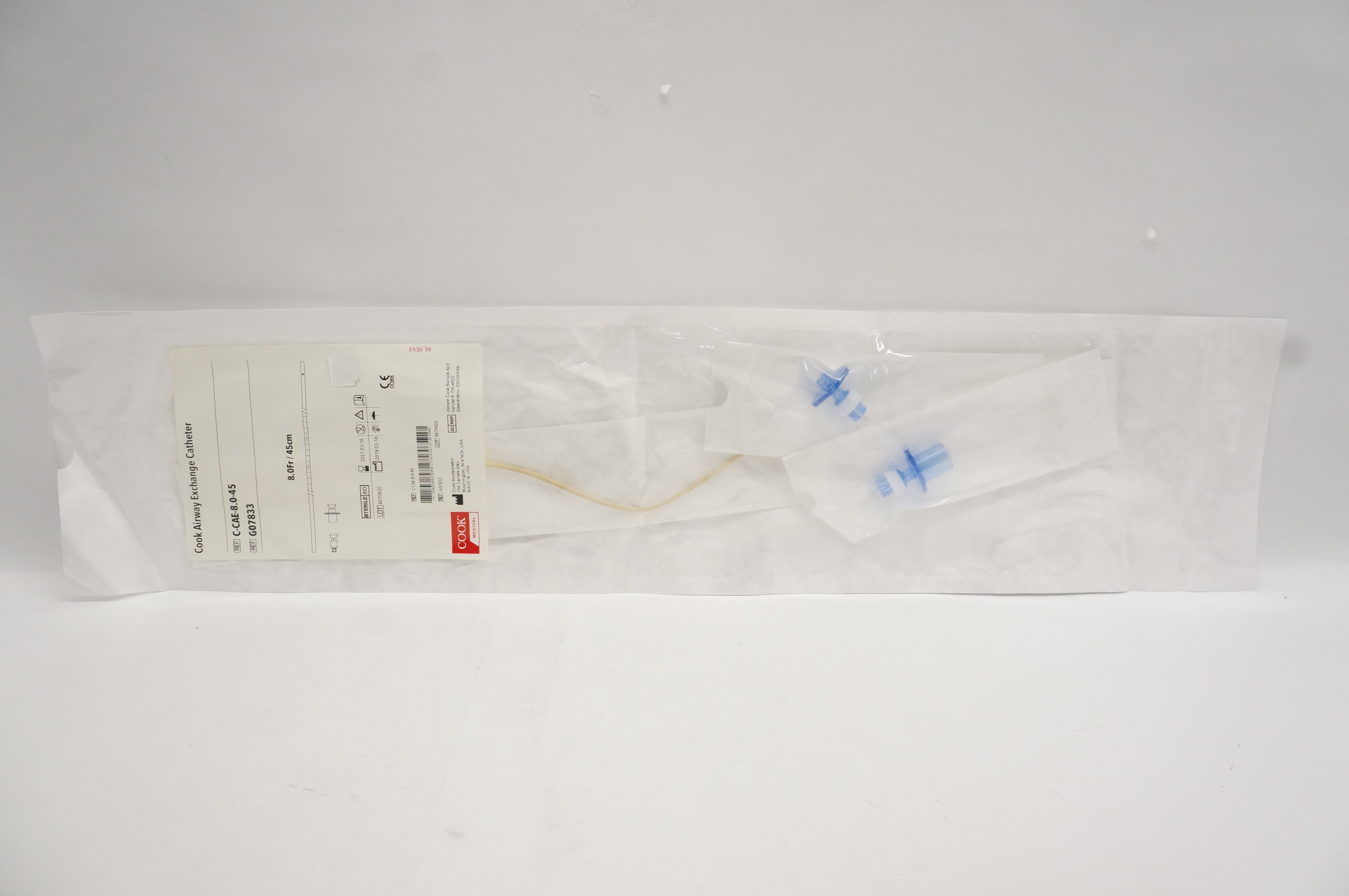 Cook Medical G07833 Airway Exchange Catheter 8.0Fr x 45cm (x)