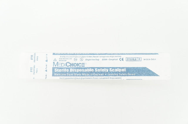 MediChoice 55610 Safety Scalpel Stainless Sterile Disposable #10