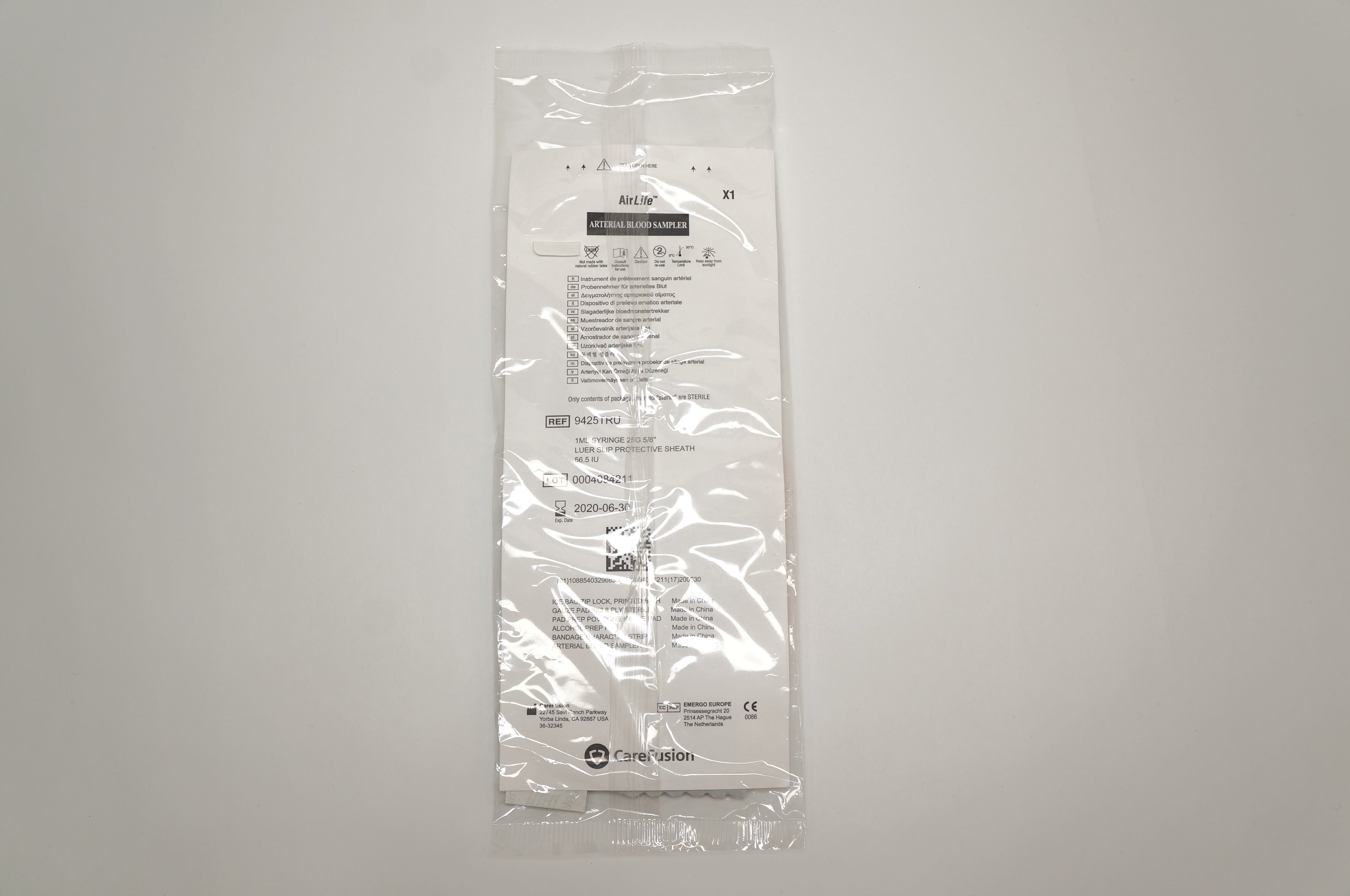 CareFusion 9425TRU AirLife Arterial Blood Sampler (x)