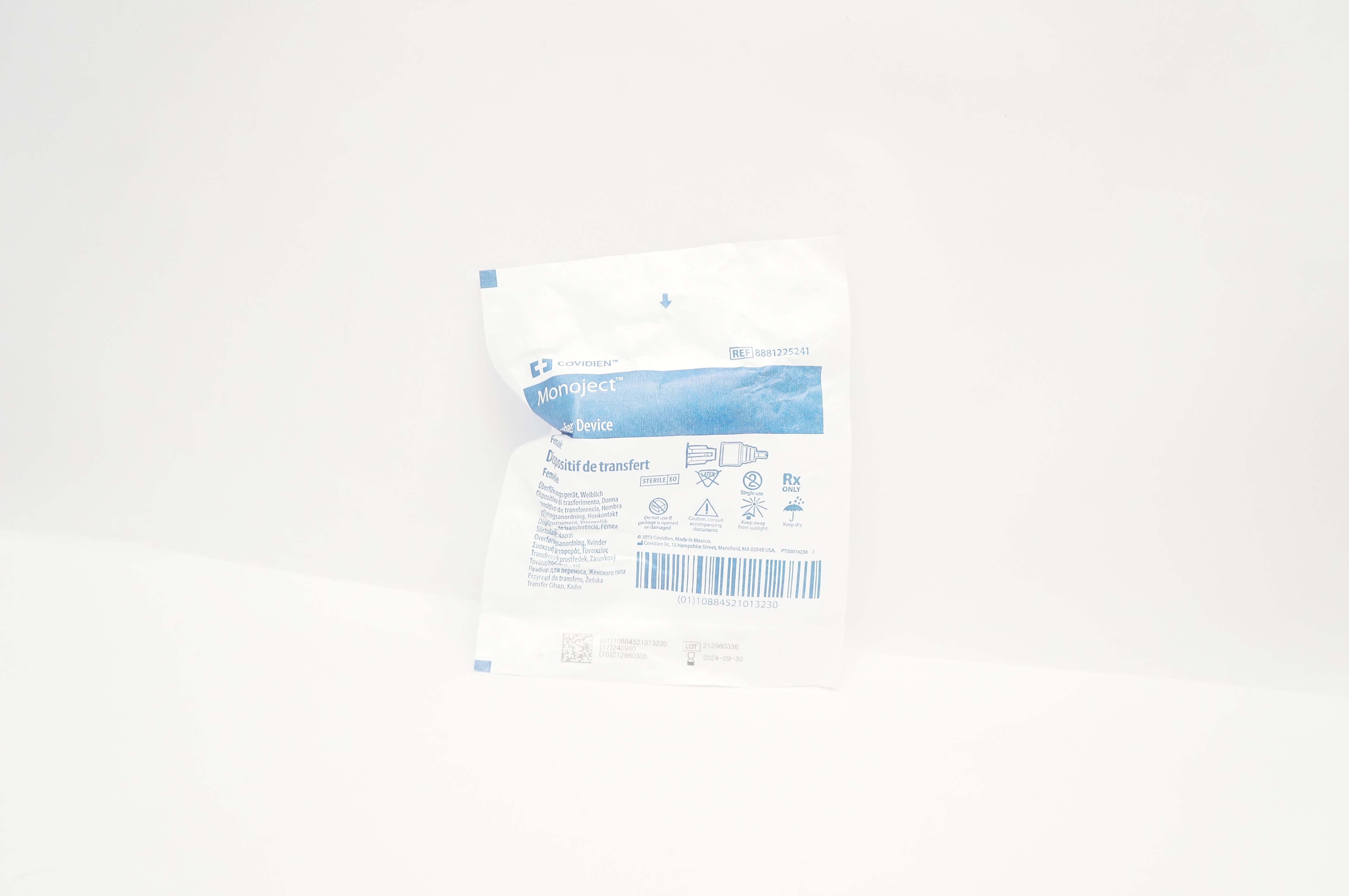 Covidien 8881225241 Monoject Transfer Device Female