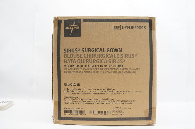 Medline DYNJP2209S Sirus Surgical Gown Level 4 XX-Large - Case of 18