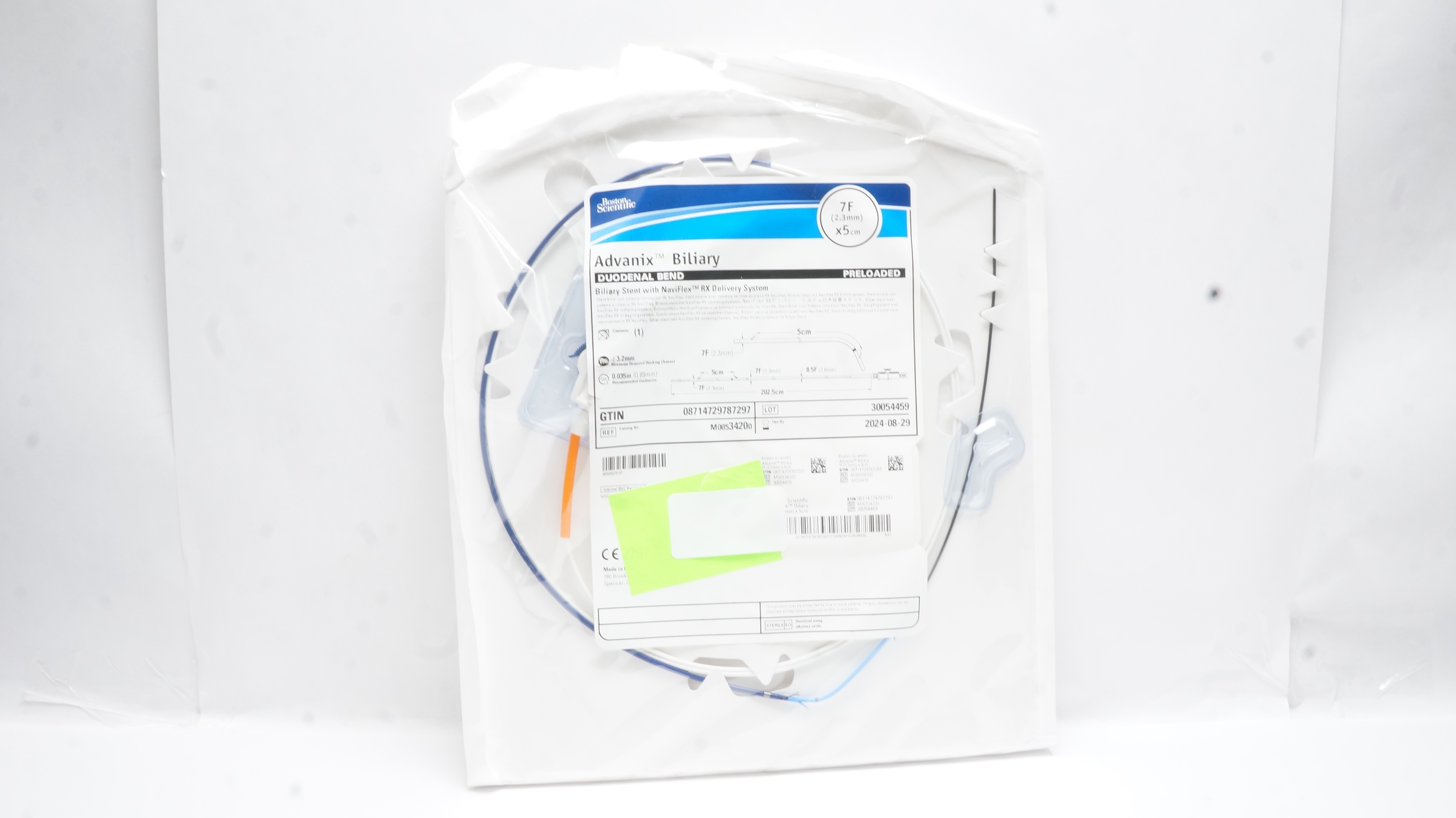 Boston Scientific M00534200 Advanix Biliary Duodenal Bend Stnt 7F x 5cm