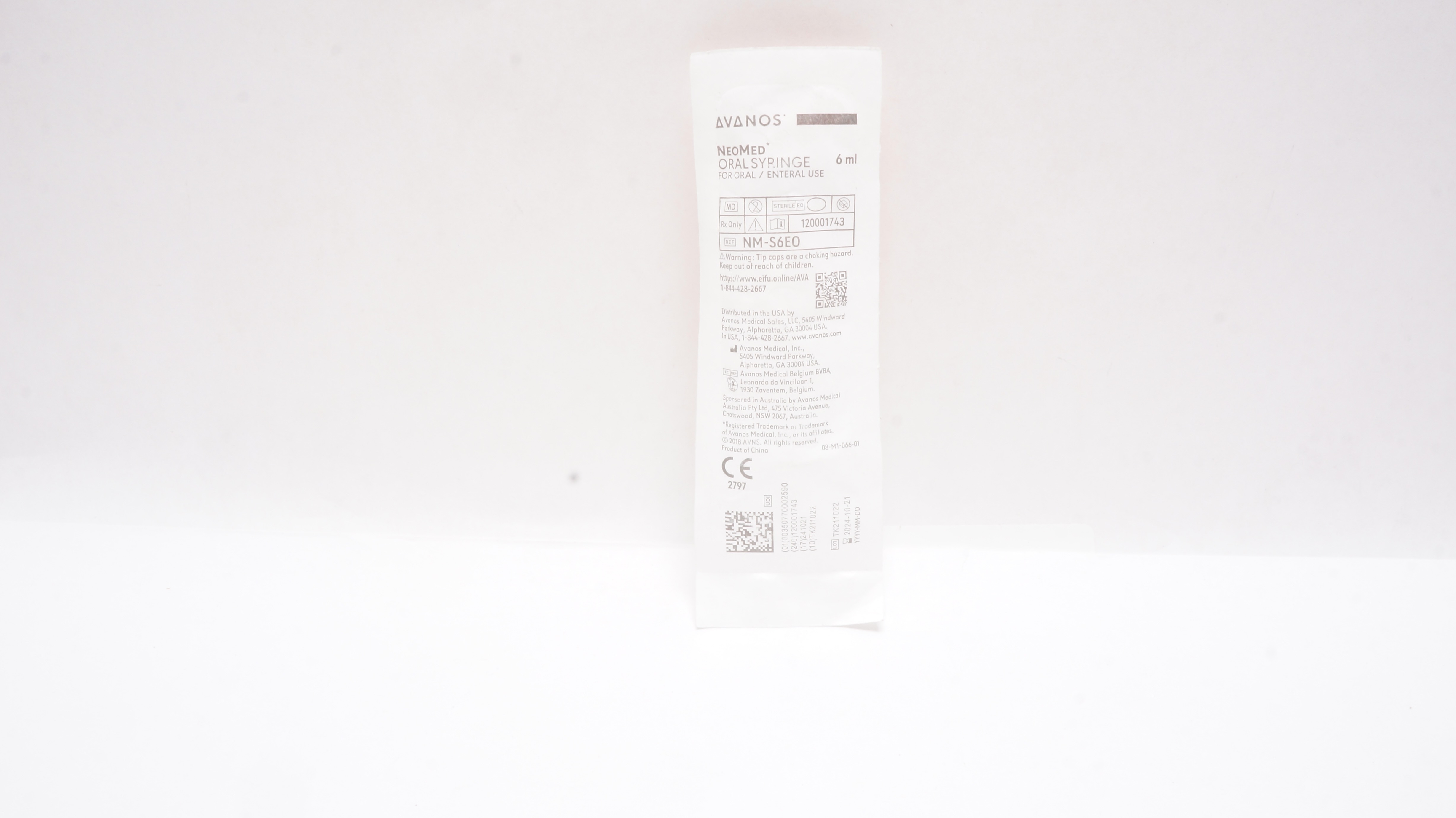 NeoMed NM-S6EO Oral Syringe for Oral/Enteral 6mL