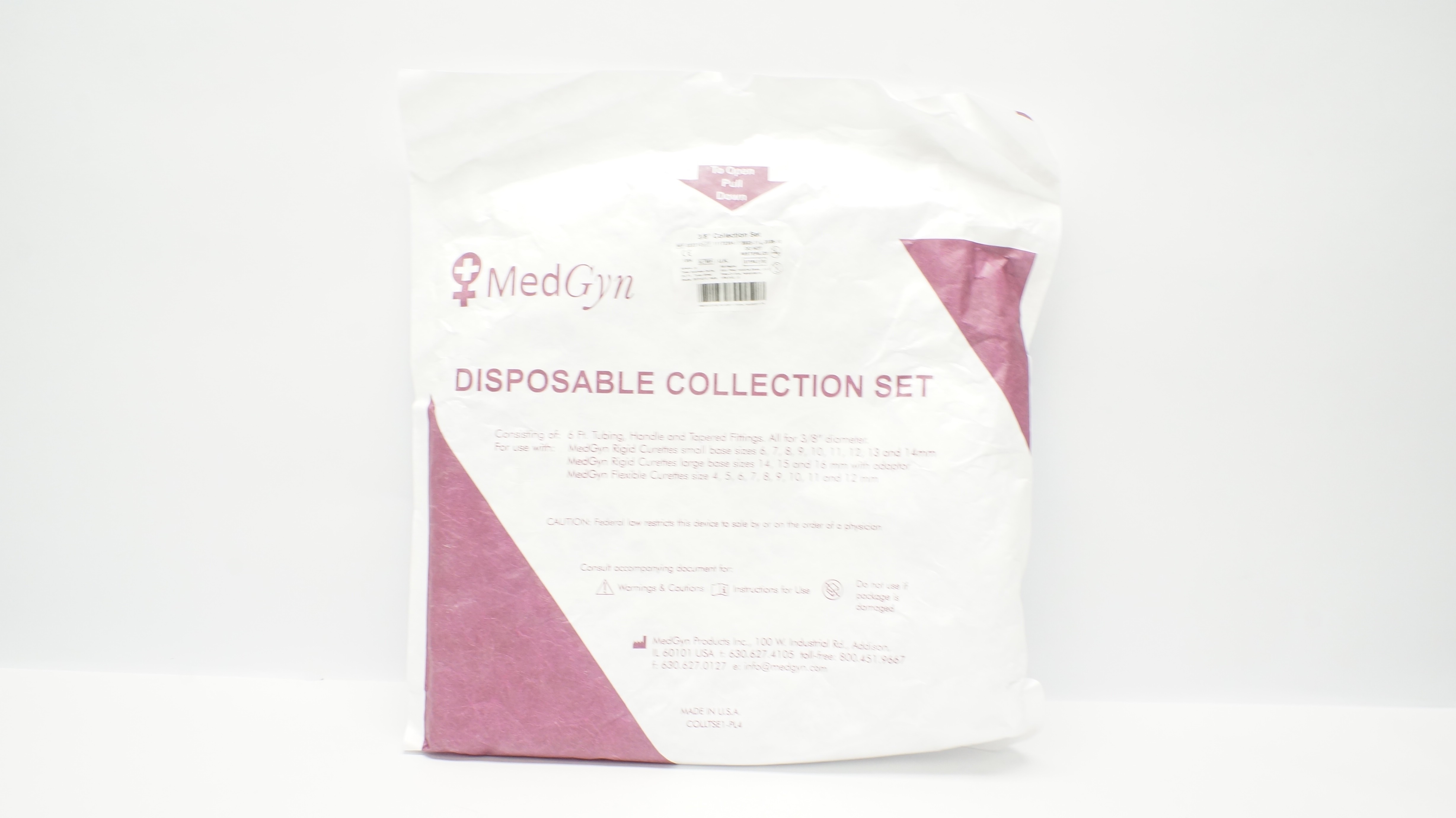 MedGyn 022310 Disposable Collection Set 3/8inch