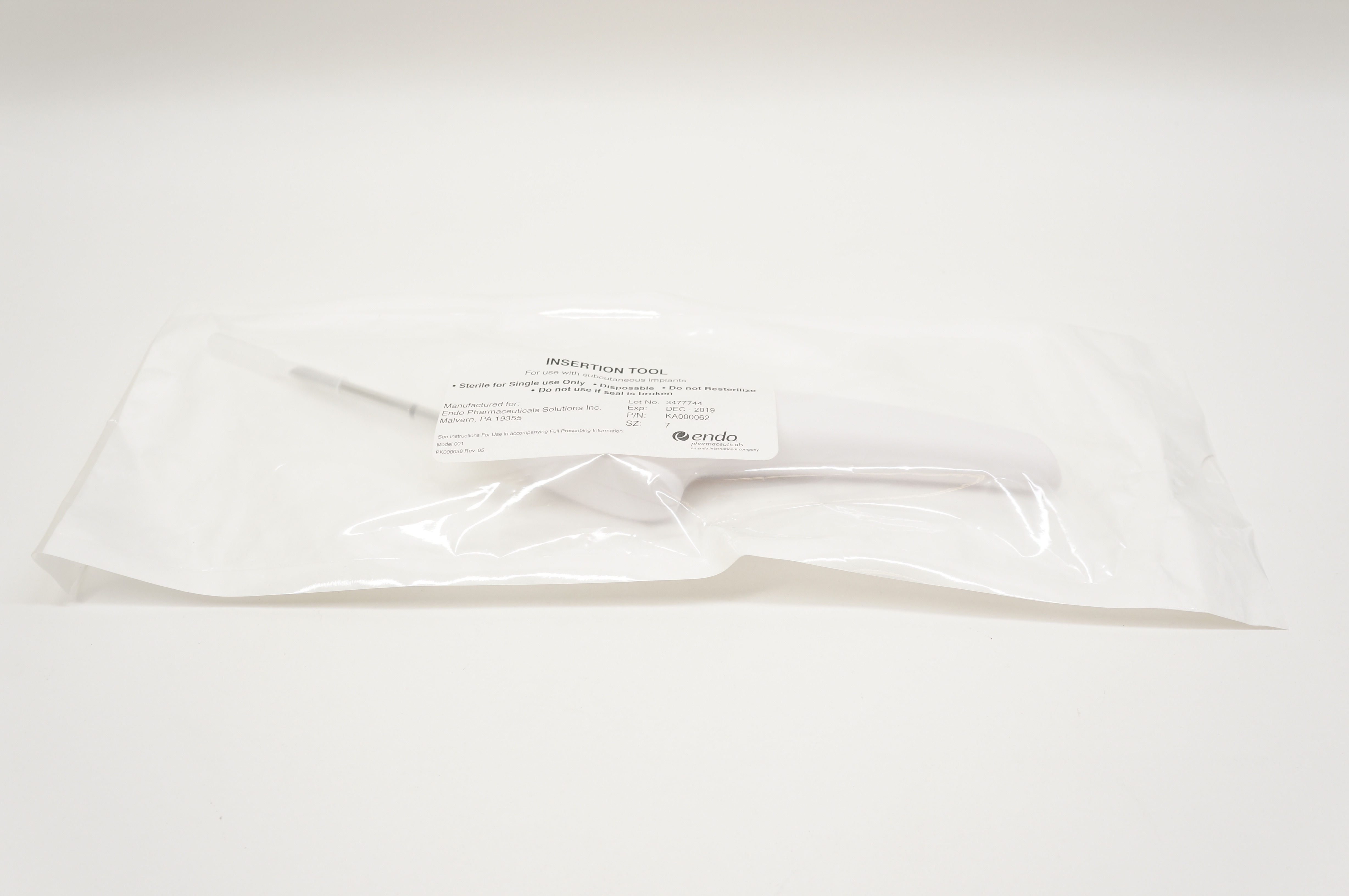 ENDO KA000062 Insertion Tool (x)