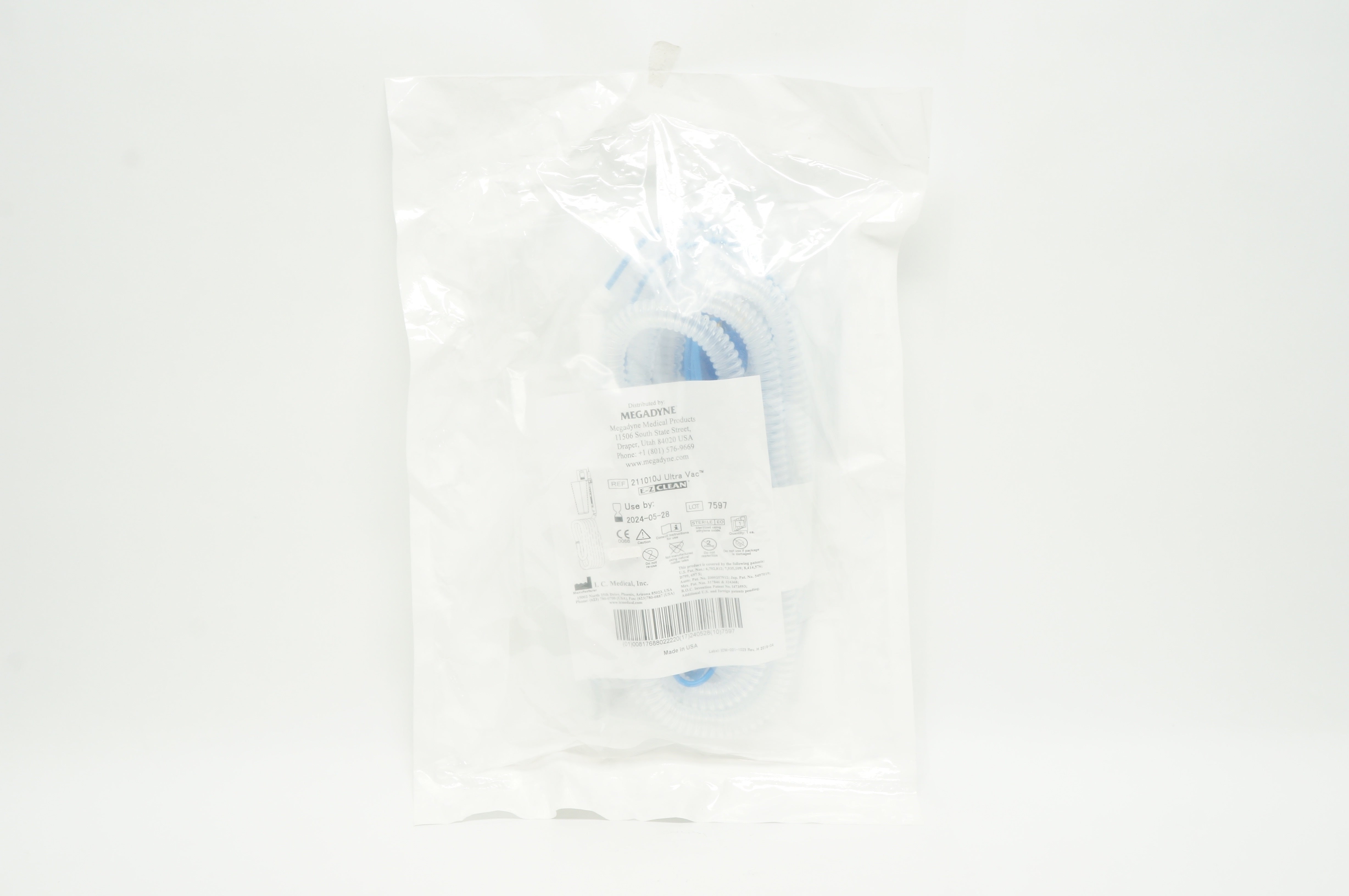 I.C. Medical 211010J Ultra Vac E-Z Clean