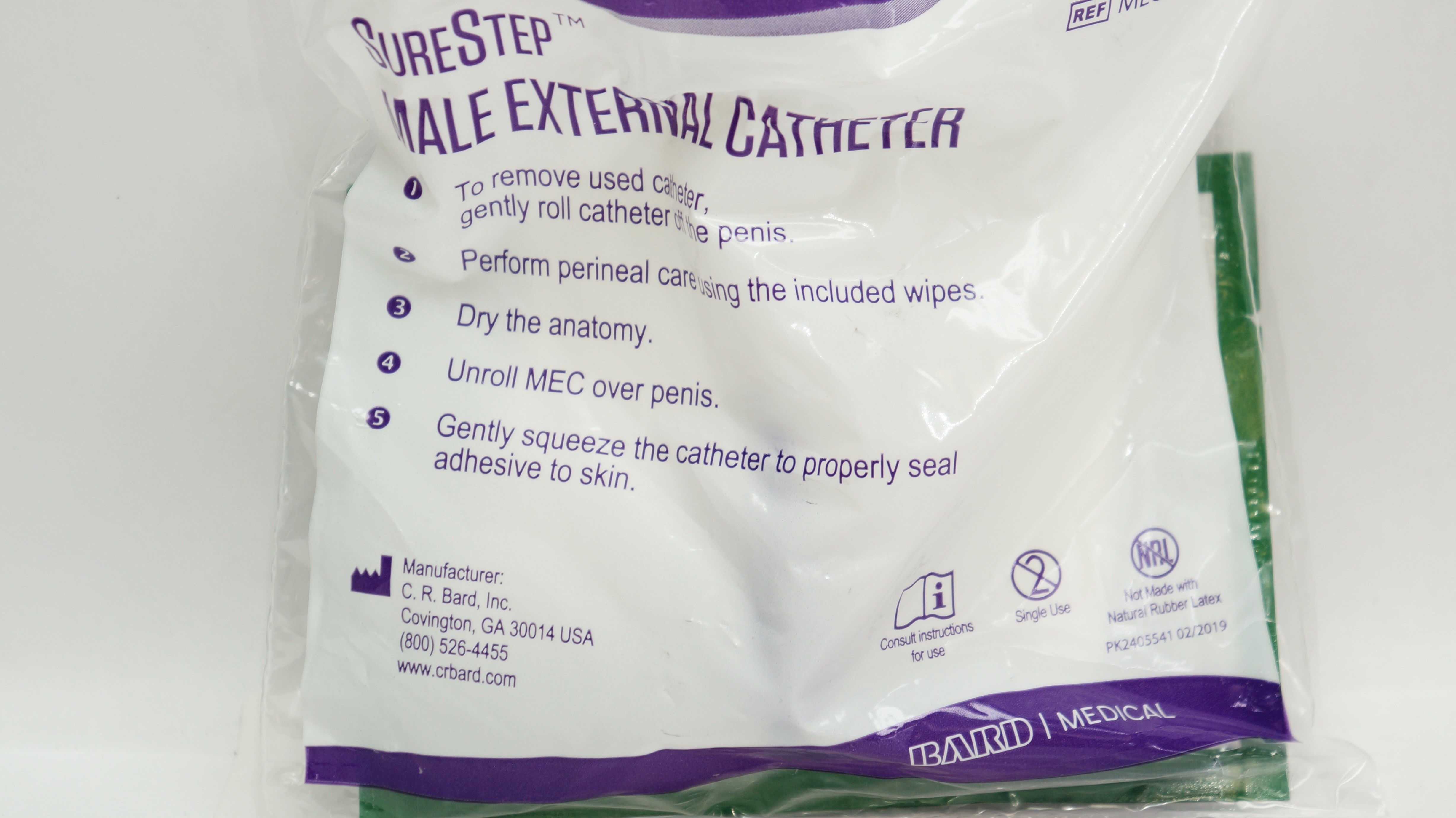 Bard MECRV030 SureStep Male External Cath.