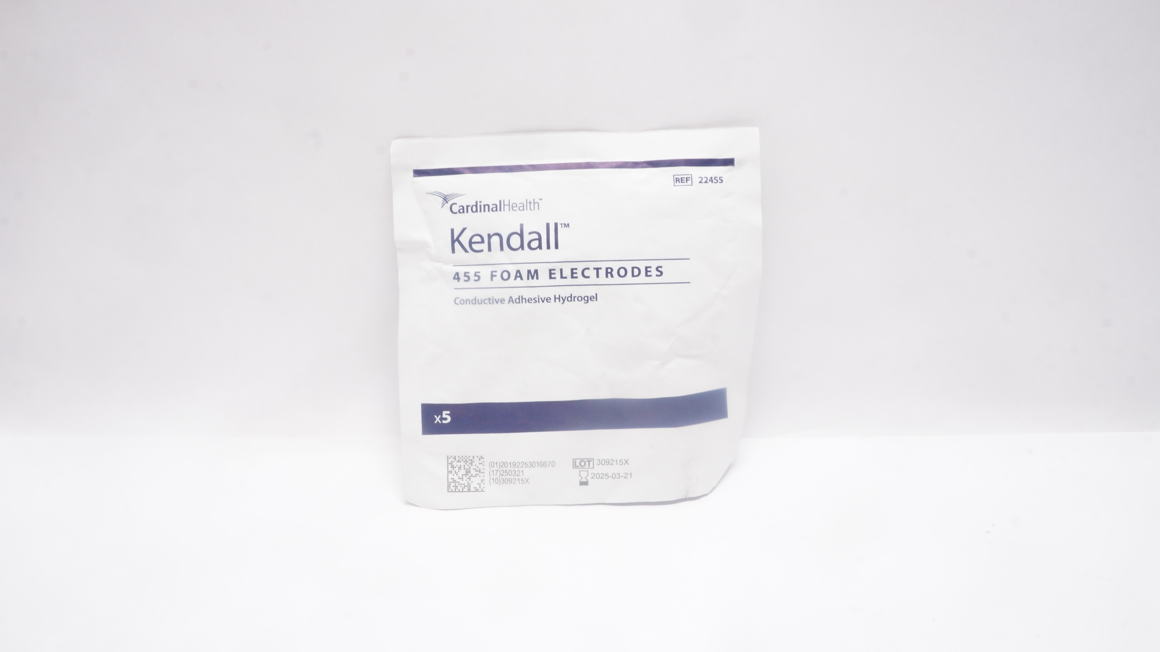 Cardinal Health 22455 Kendall 455 Foam Electrodes - Pack of 5