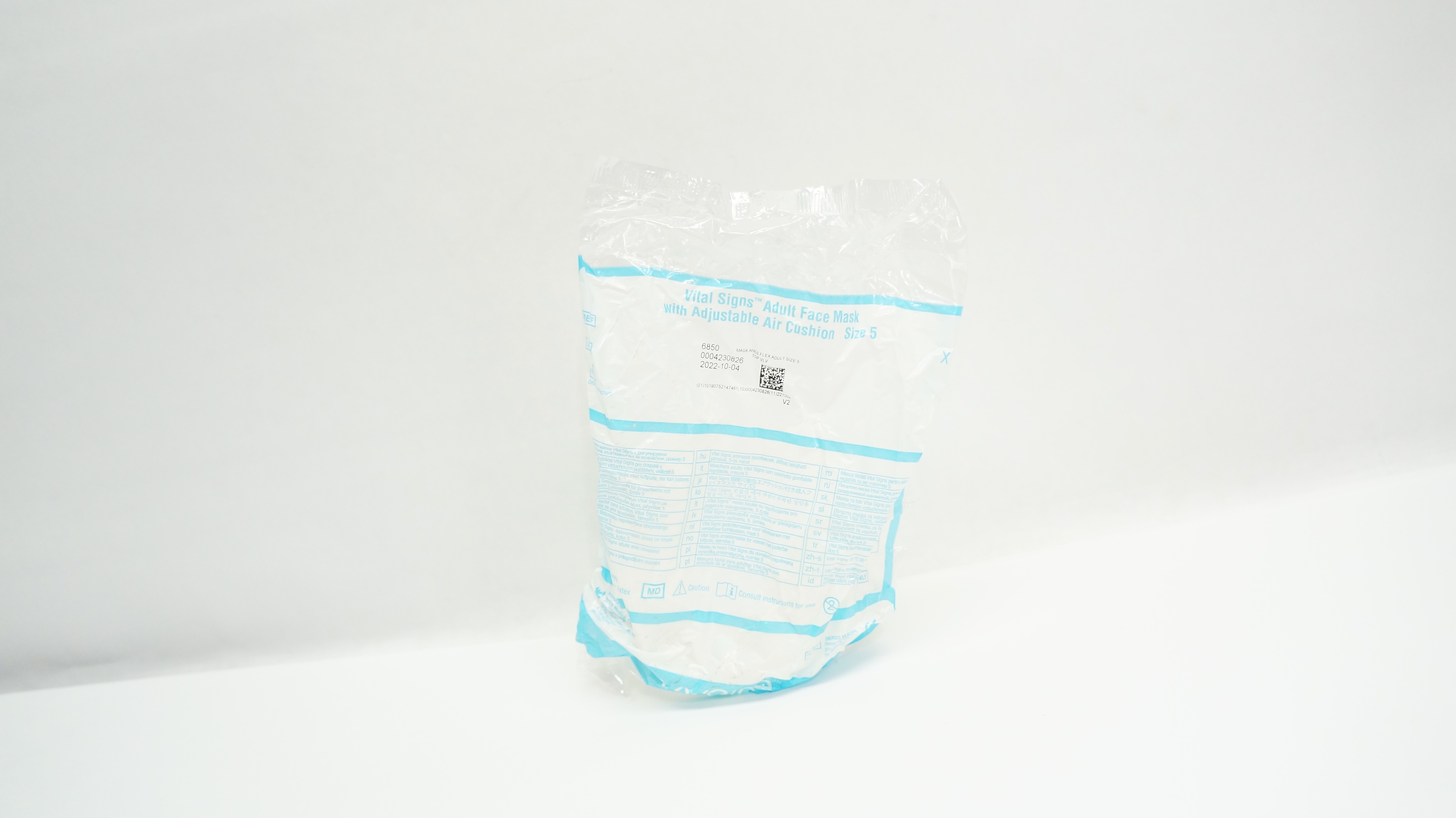 Vyaire 6850 Vital Signs Adult Face Mask w/Adjustable Air Cushion, Size 5 (x)