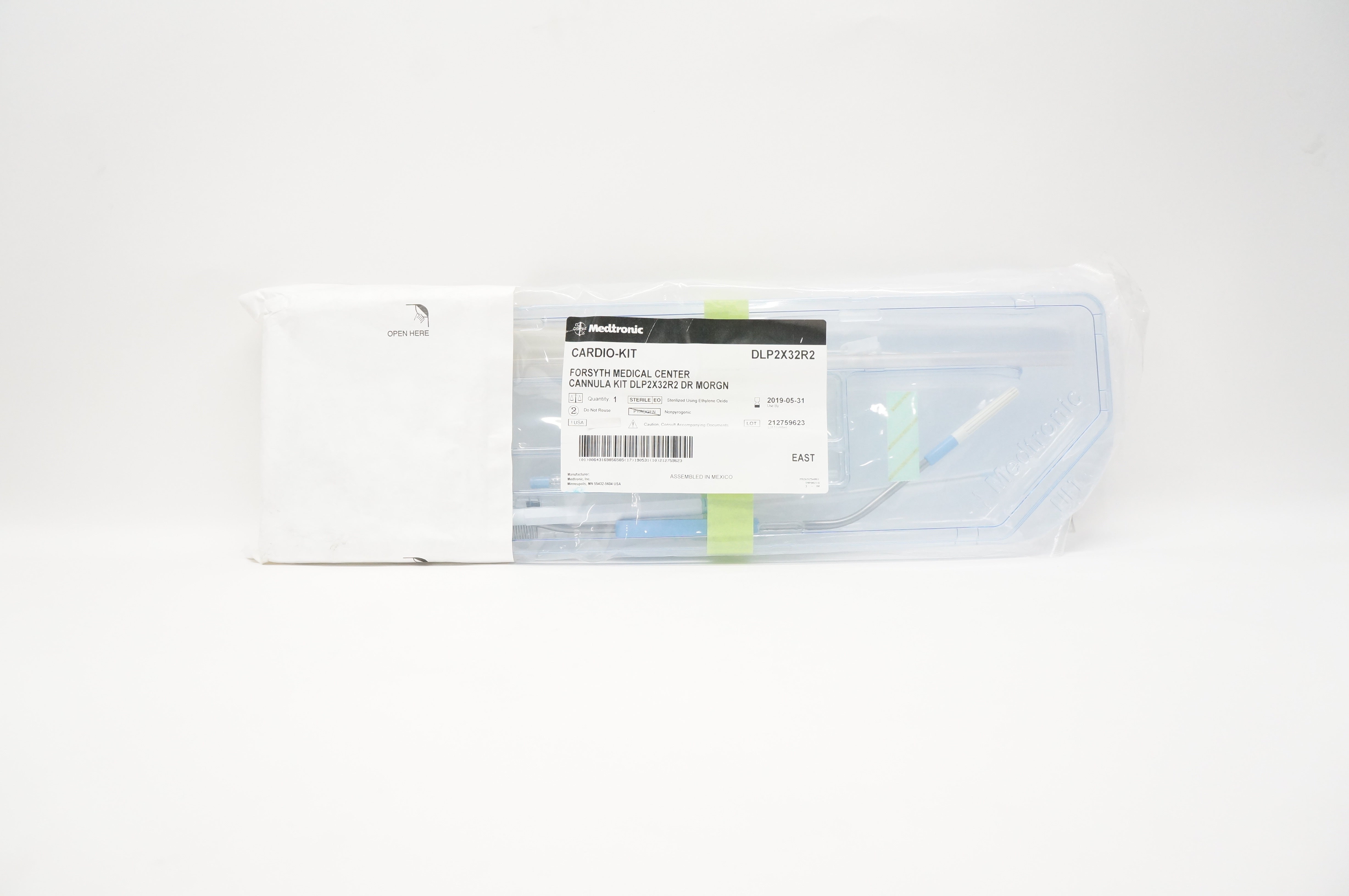 Medtronic DLP2X32R2 Cardio-Kit Forsyth Medical Center Cannula Kit (x)