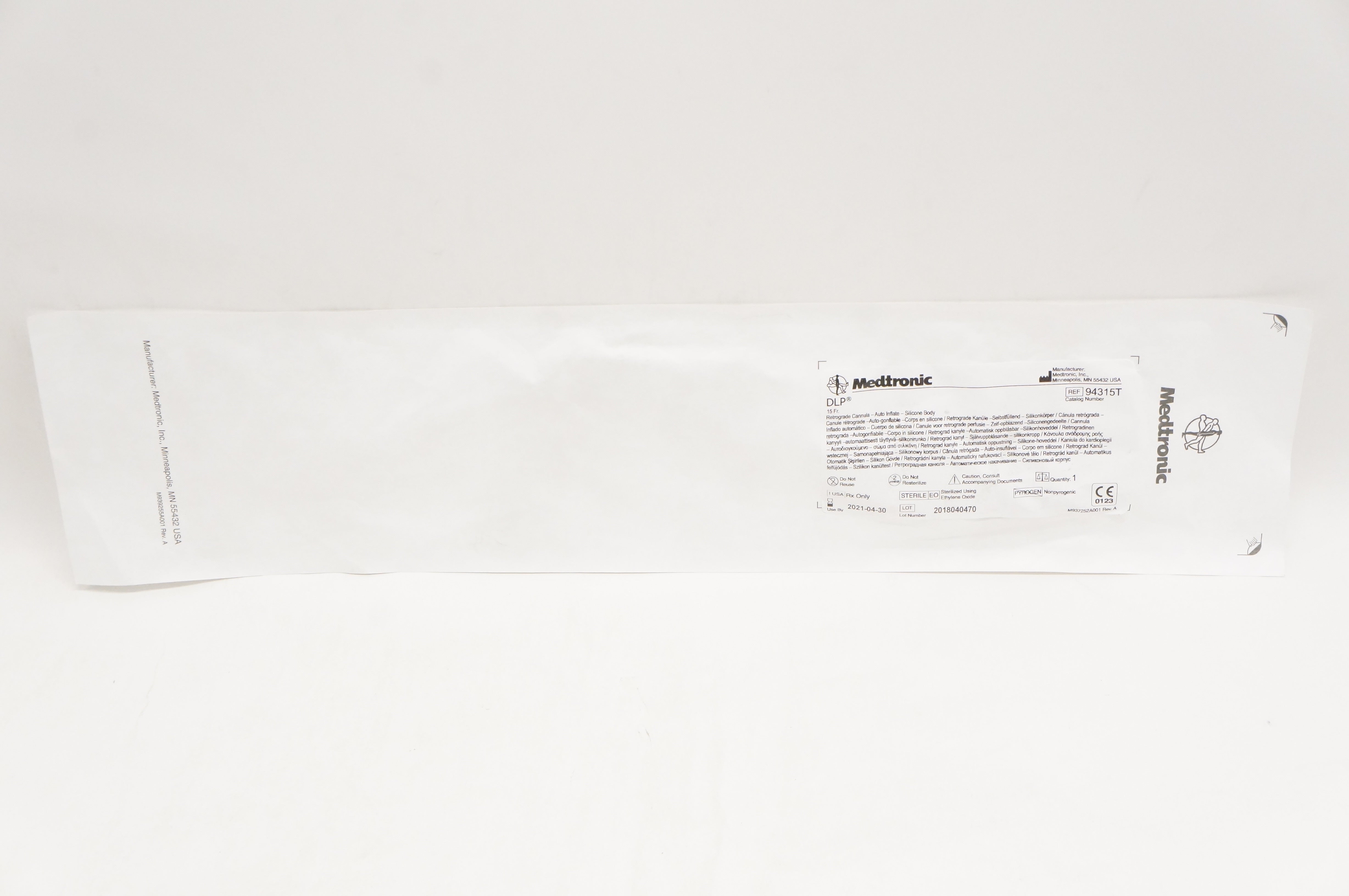 Medtronic 94315T DLP 15Fr Retrograde Cannula (x)