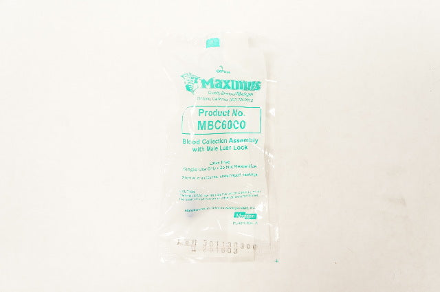 Medegen MBC6000 Maximus Blood Collection Assembly w/Male Luer Lock (x)