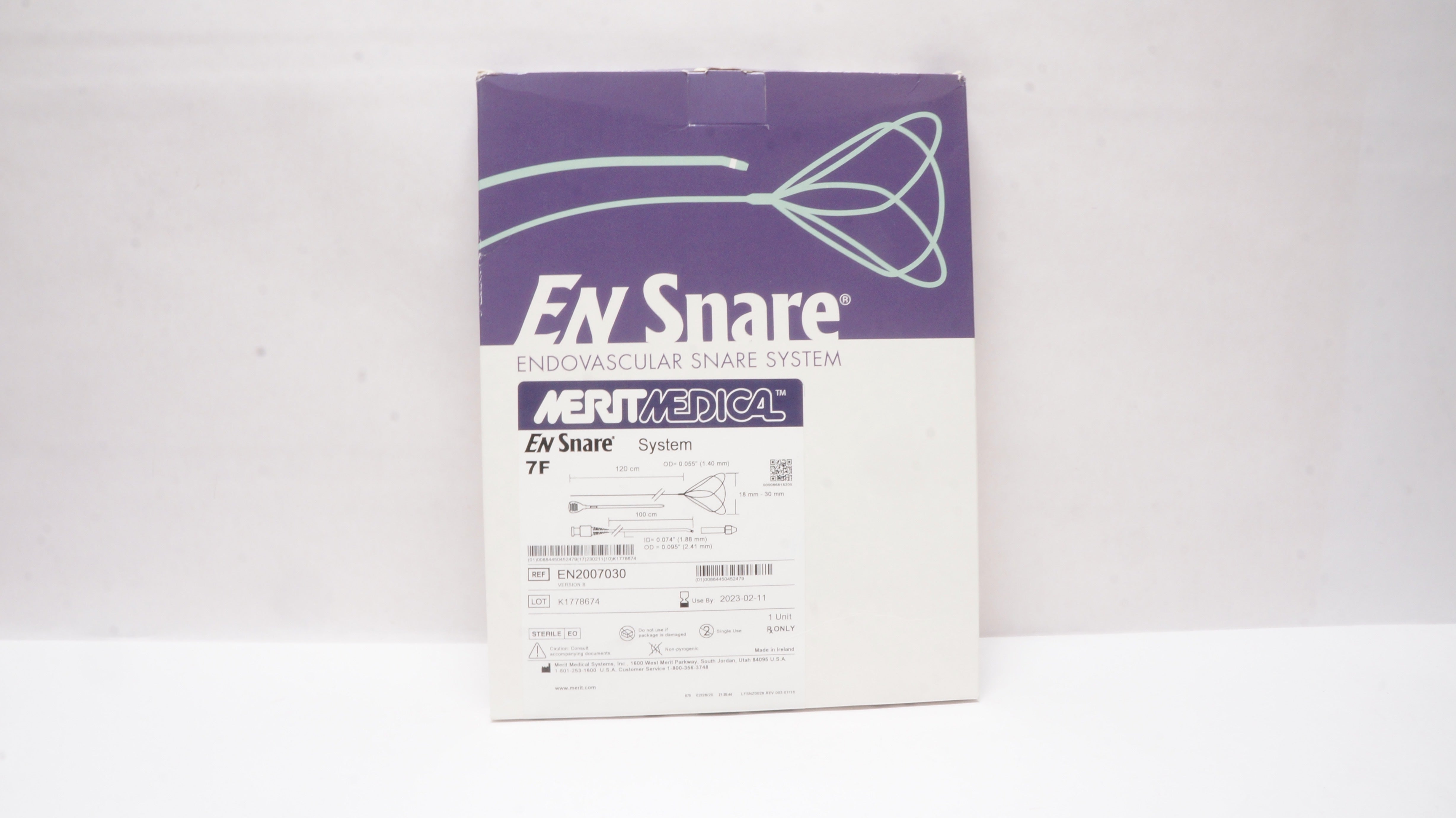 Merit Medical EN2007030 EnSnare Endovascular Snare System 7F x 120 x 100cm (x)