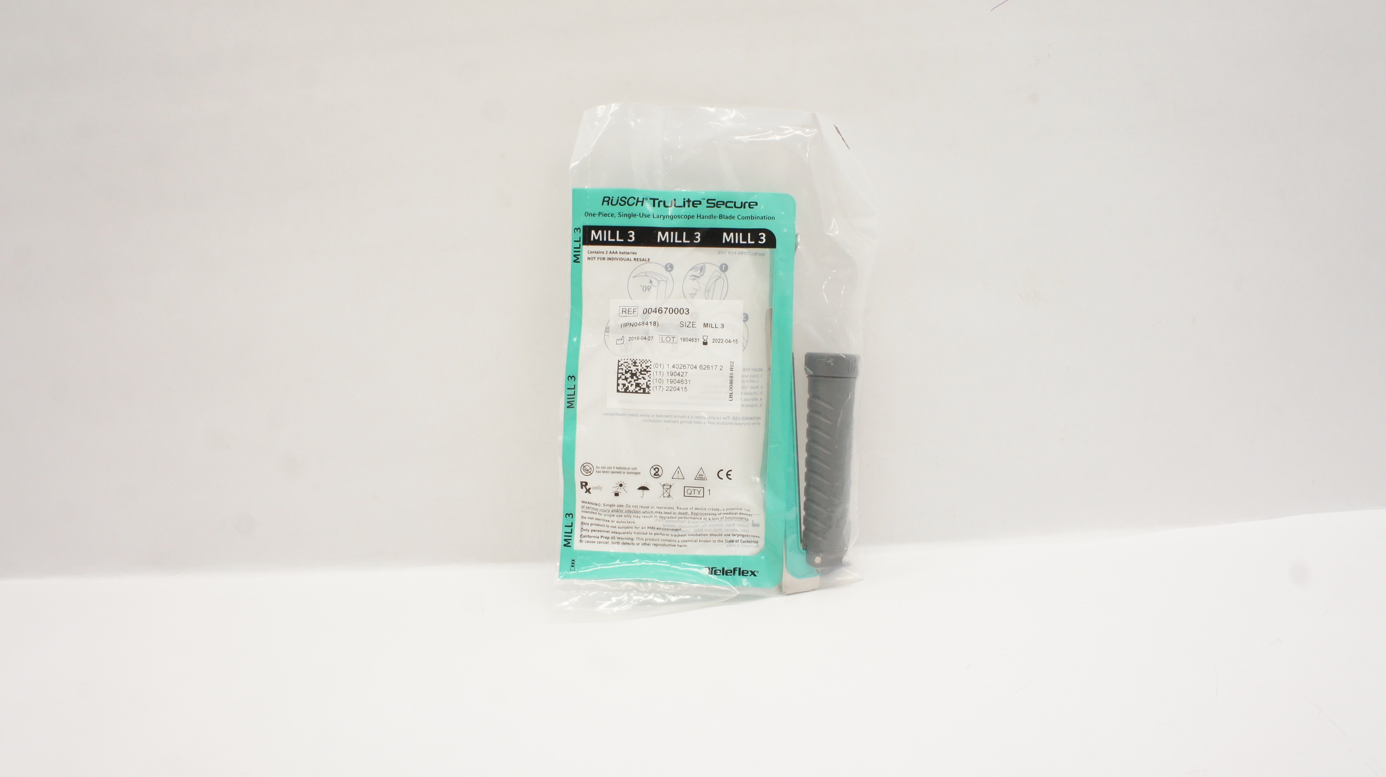 Teleflex 004670003 Rusch Secure Laryngoscope Handle-Blade Combination ...