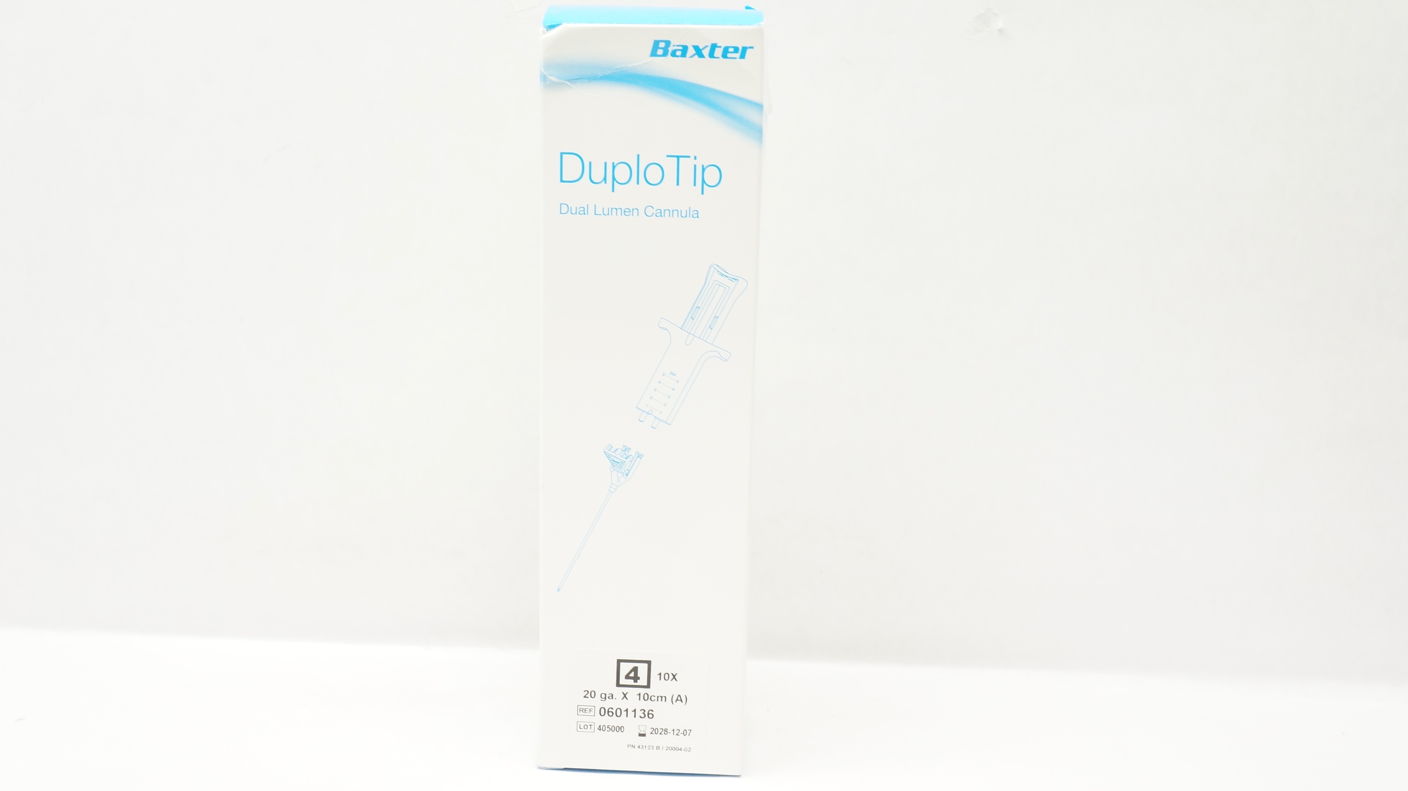 Baxter 0601136 DuploTip Dual Lumen Cannula - Box of 9