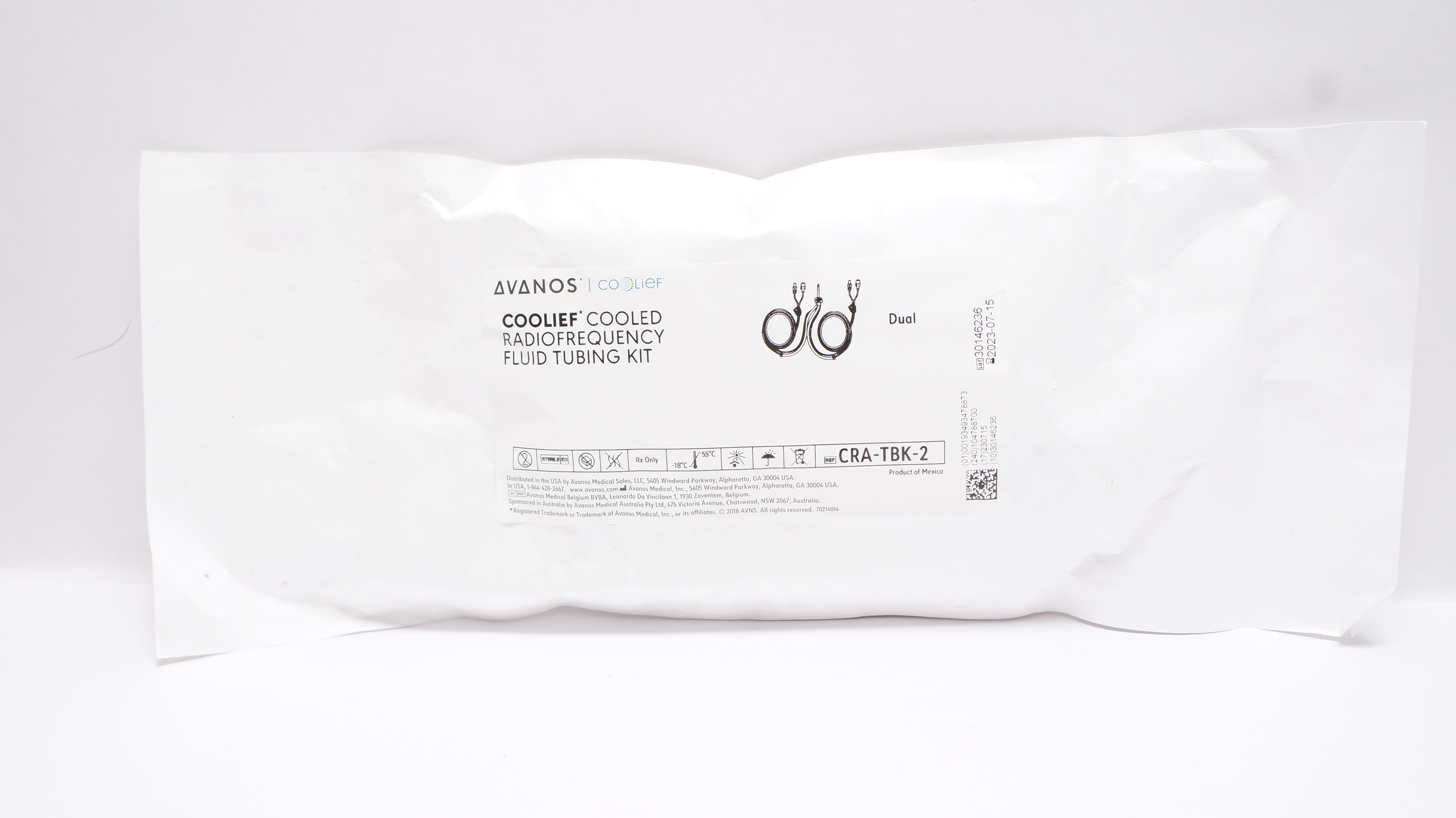 Avanos CRA-TBK-2 Coolief Cooled Radiofrequency Fluid Tubing Kit (x)