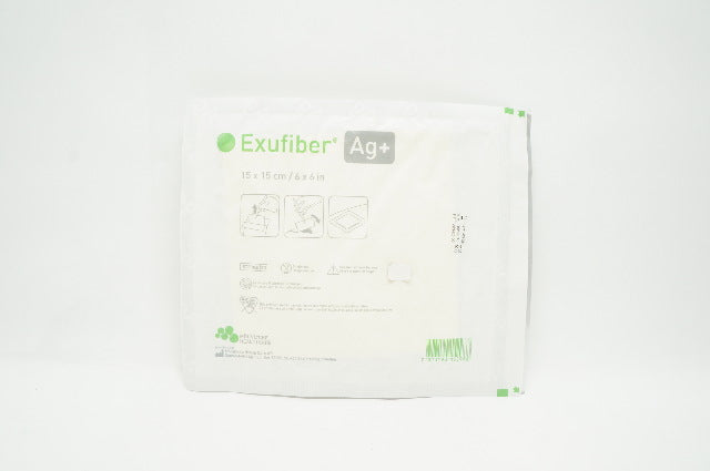 Molnlycke 603423-00 Exufiber Ag+ Gelling Fibre Dressing 6inch x 6inch (x)
