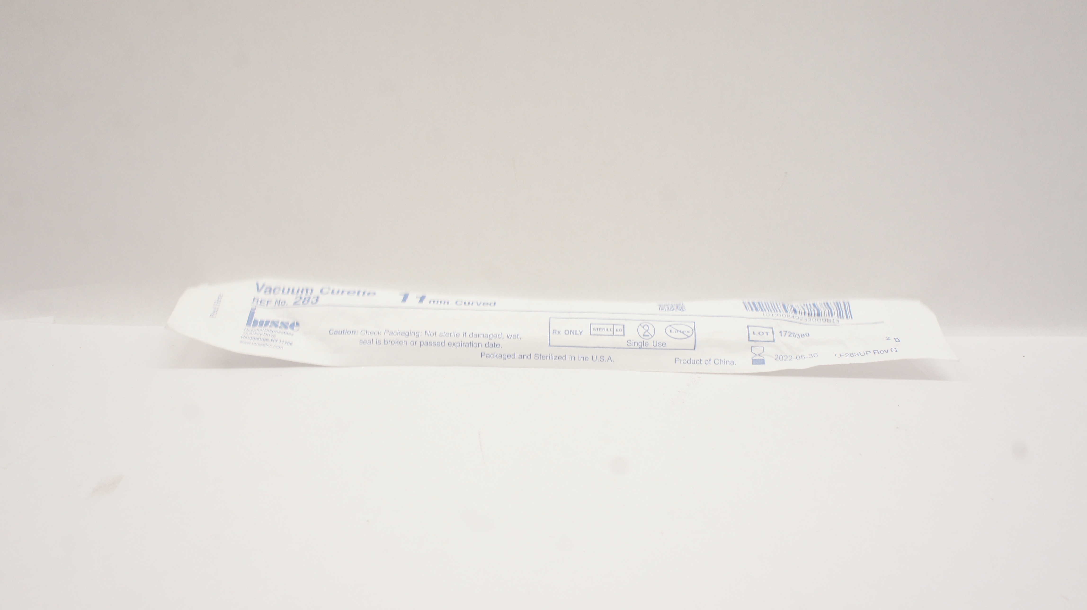 Busse 283 Vacuum Curette 11cm Curved (x)