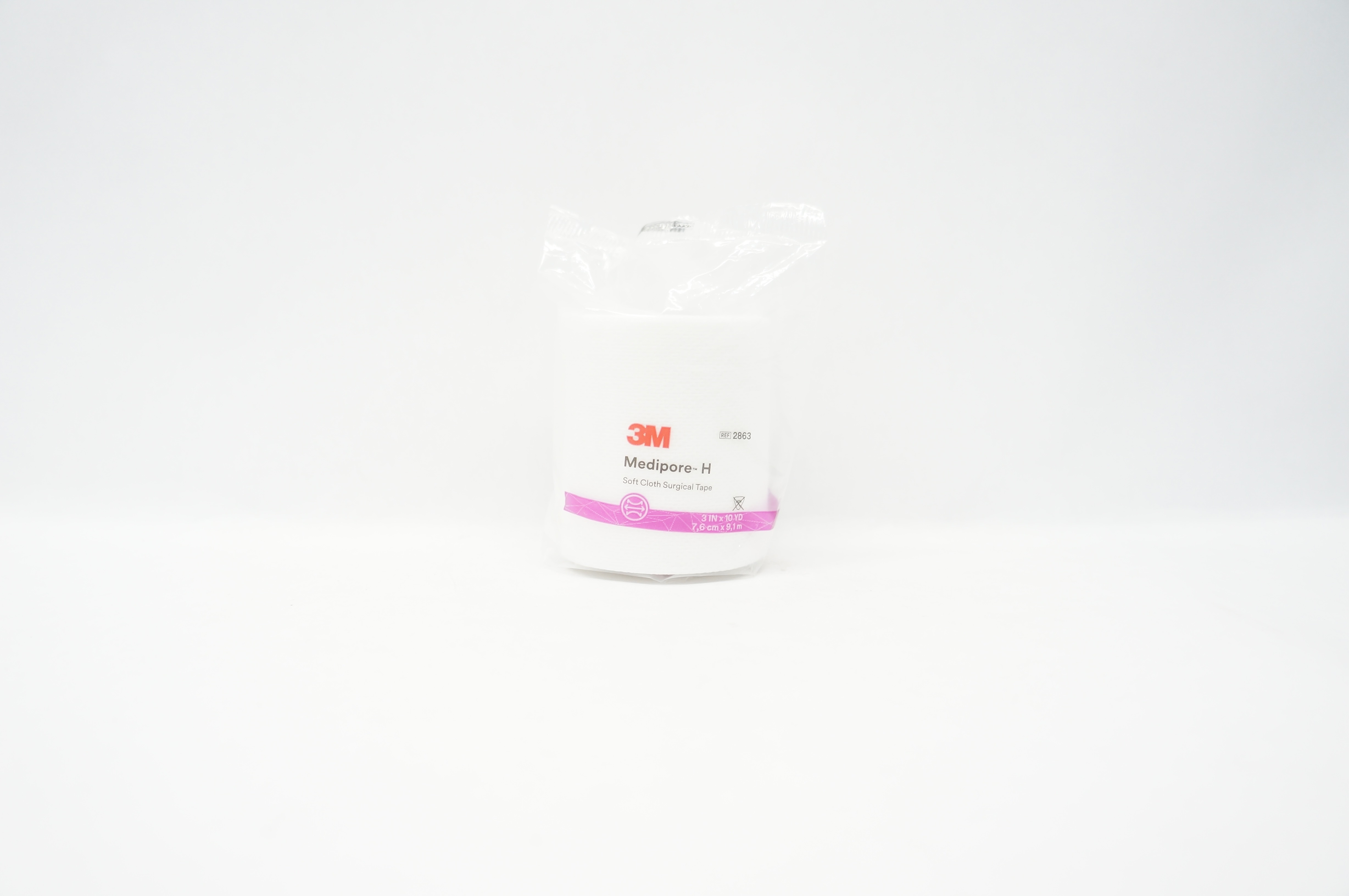 3M 2863 Medipore-H Soft Cloth Surgical Tape 3inch x 10Yd.
