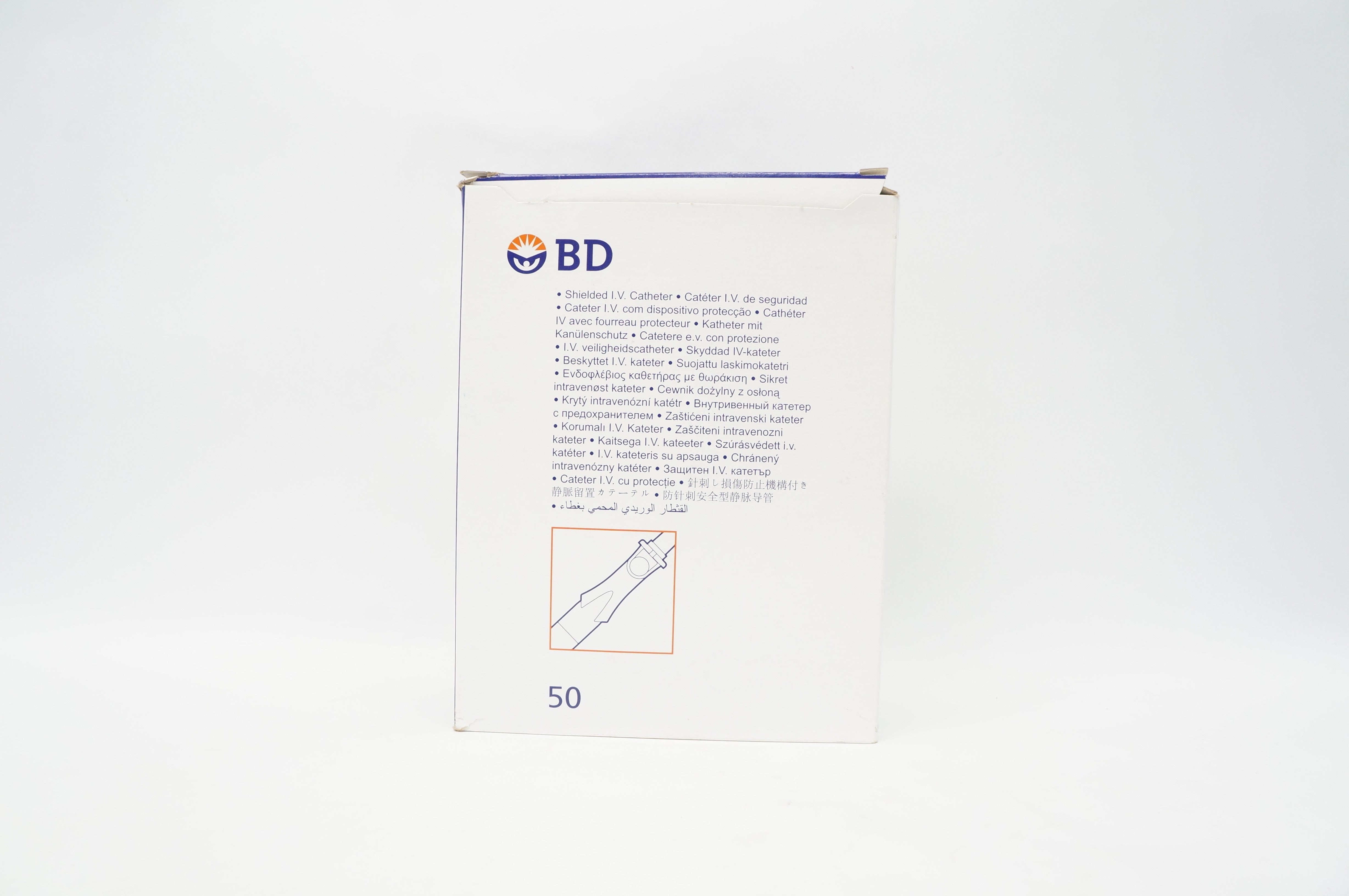 BD 382544 Autoguard BC Shielded IV Cath.18GA x 1.16inch 95ml/min (x) - Box of 50
