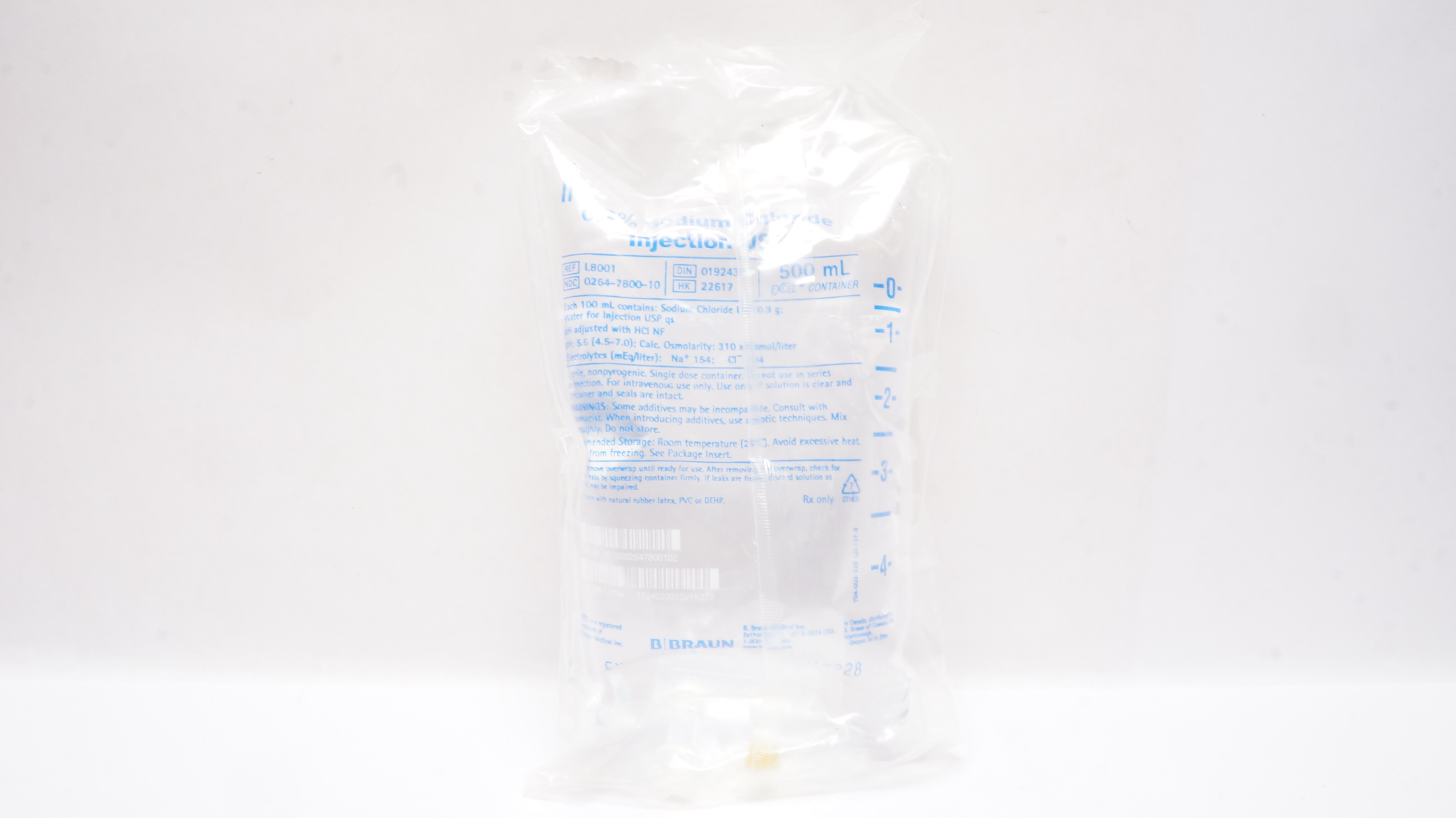 Braun L8001 0 9 Sodium Chloride Injection USP 500mL braun-l8001-0-9-sodium-chloride-injection-usp-500ml