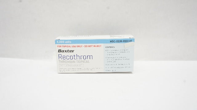 Baxter Recothrom Thrombin Topical (Recombinant) -Box of 5000 Units