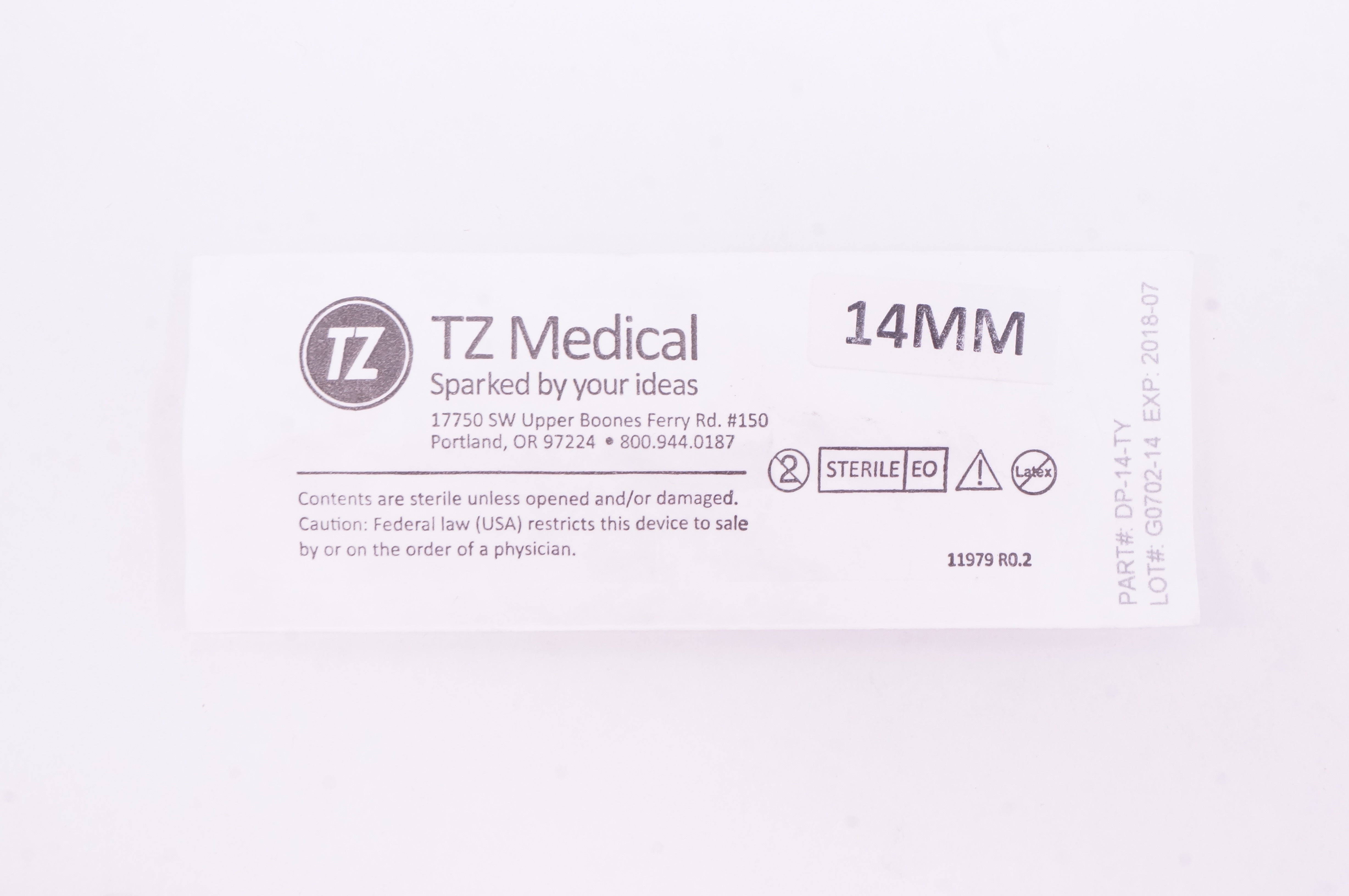TZ Medical DP-14-TY Distraction Pin 14mm