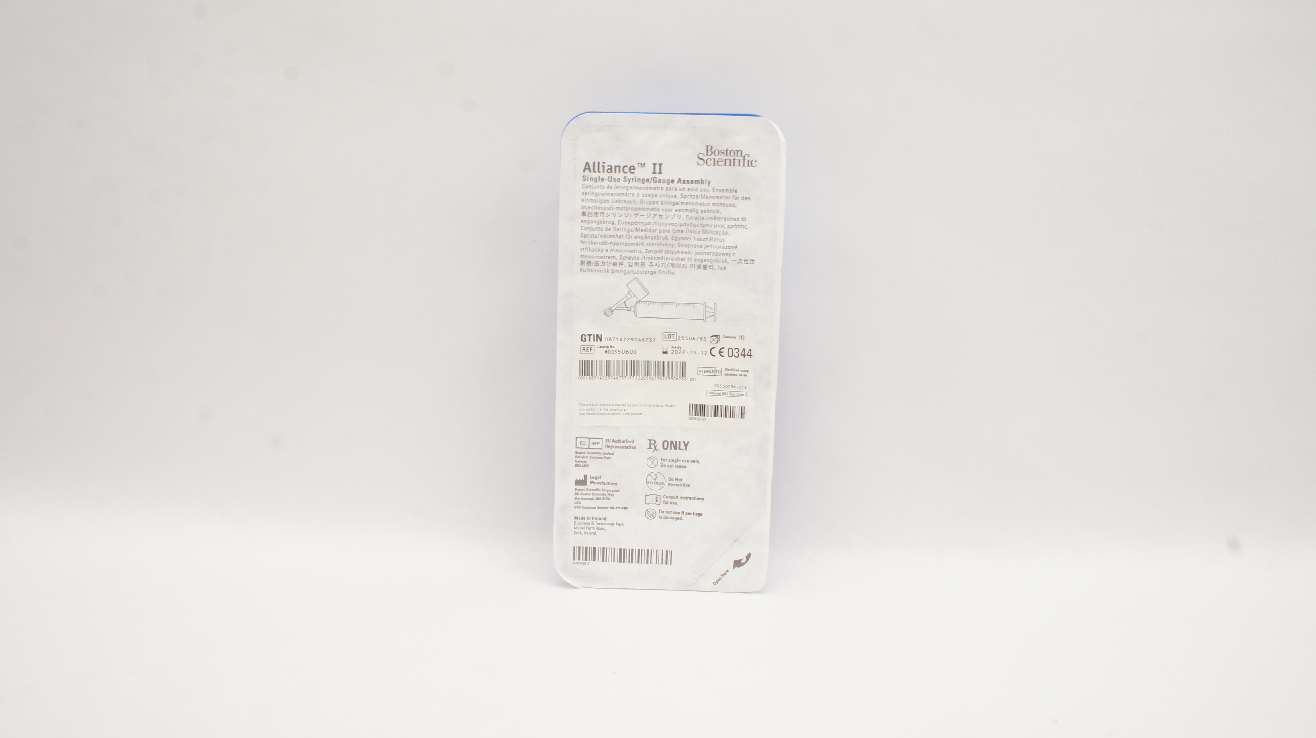 Boston Scientific 5060 Alliance II Single-Use Syringe/Gauge Assembly (x)