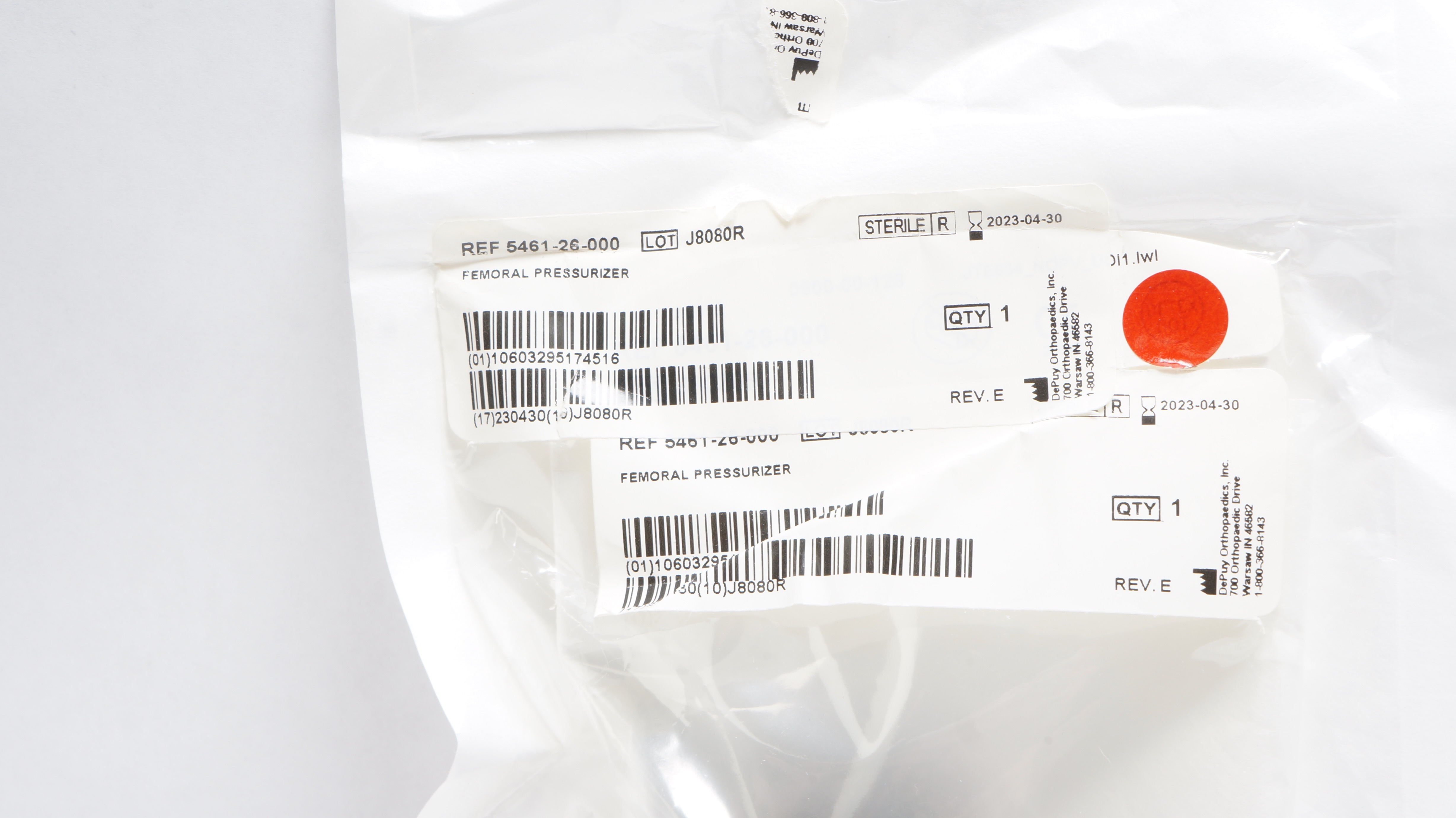 DePuy 5461-26-000 Femoral Pressurizer (x)