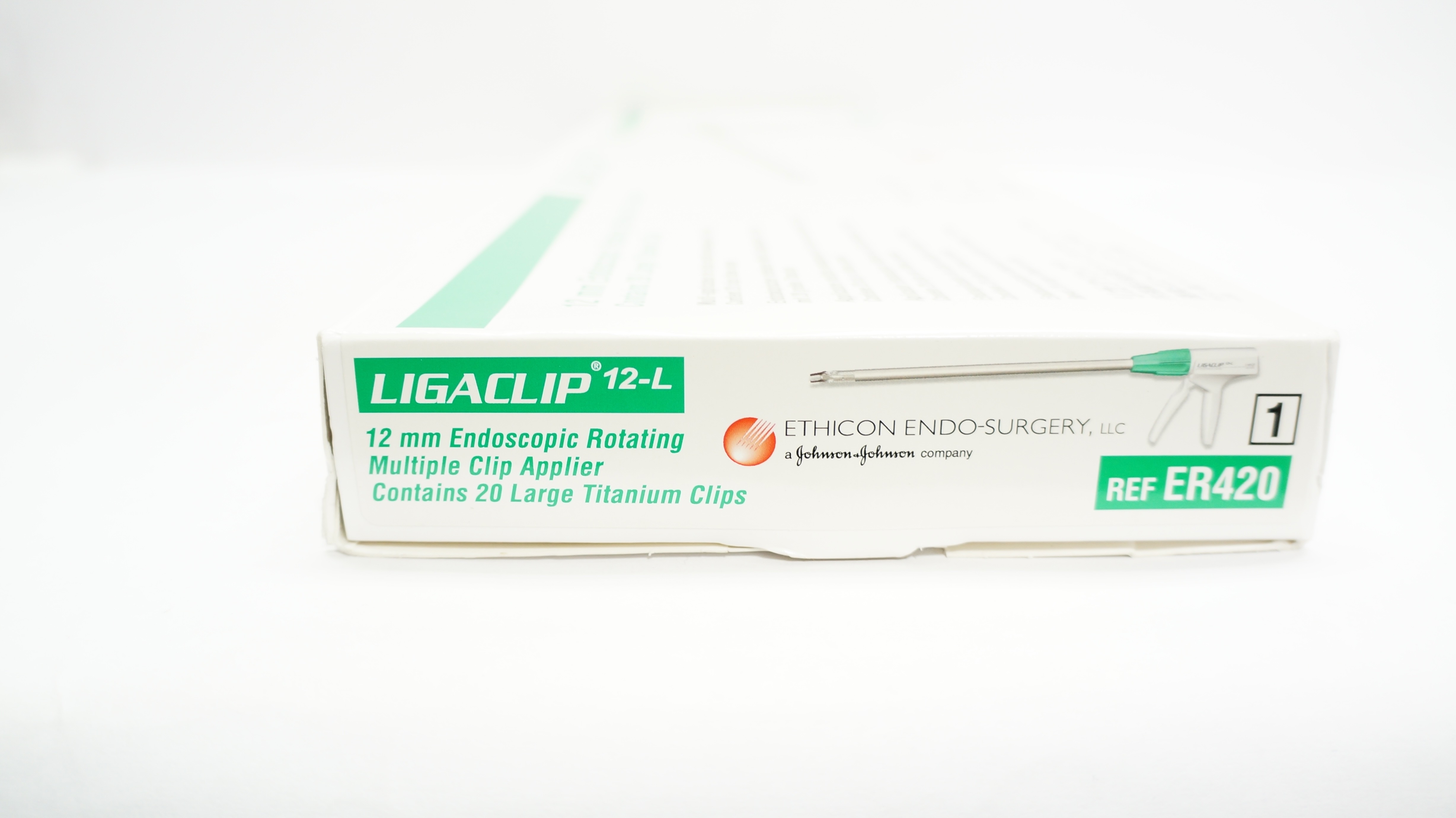 Ethicon ER420 LIGACLIP 12mm Endoscopic Rotating Multiple Clip