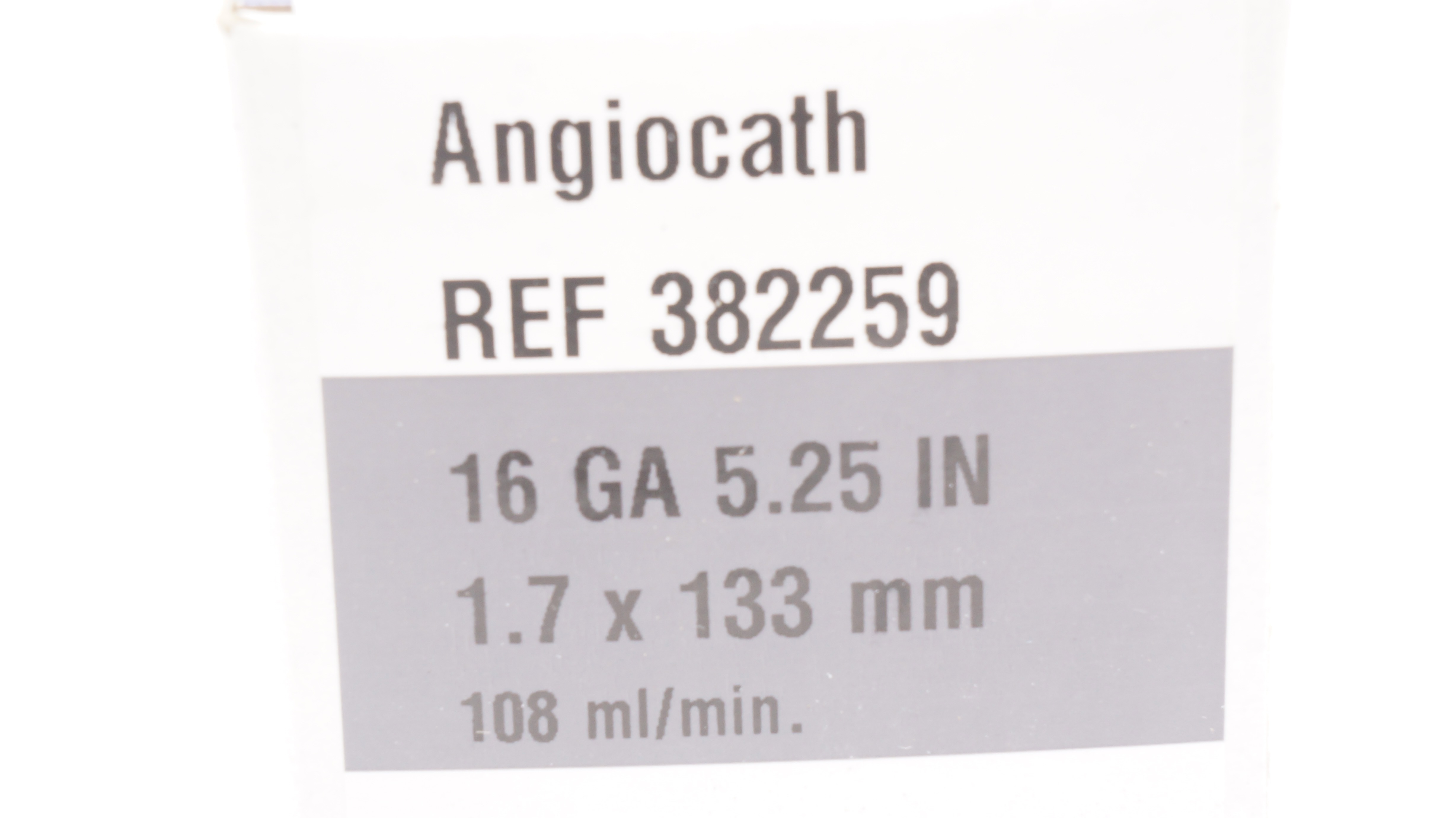 NOVITA 【BRASS】　120 BD 382259 Angiocath IV Cath. For Special Placement 16Ga x