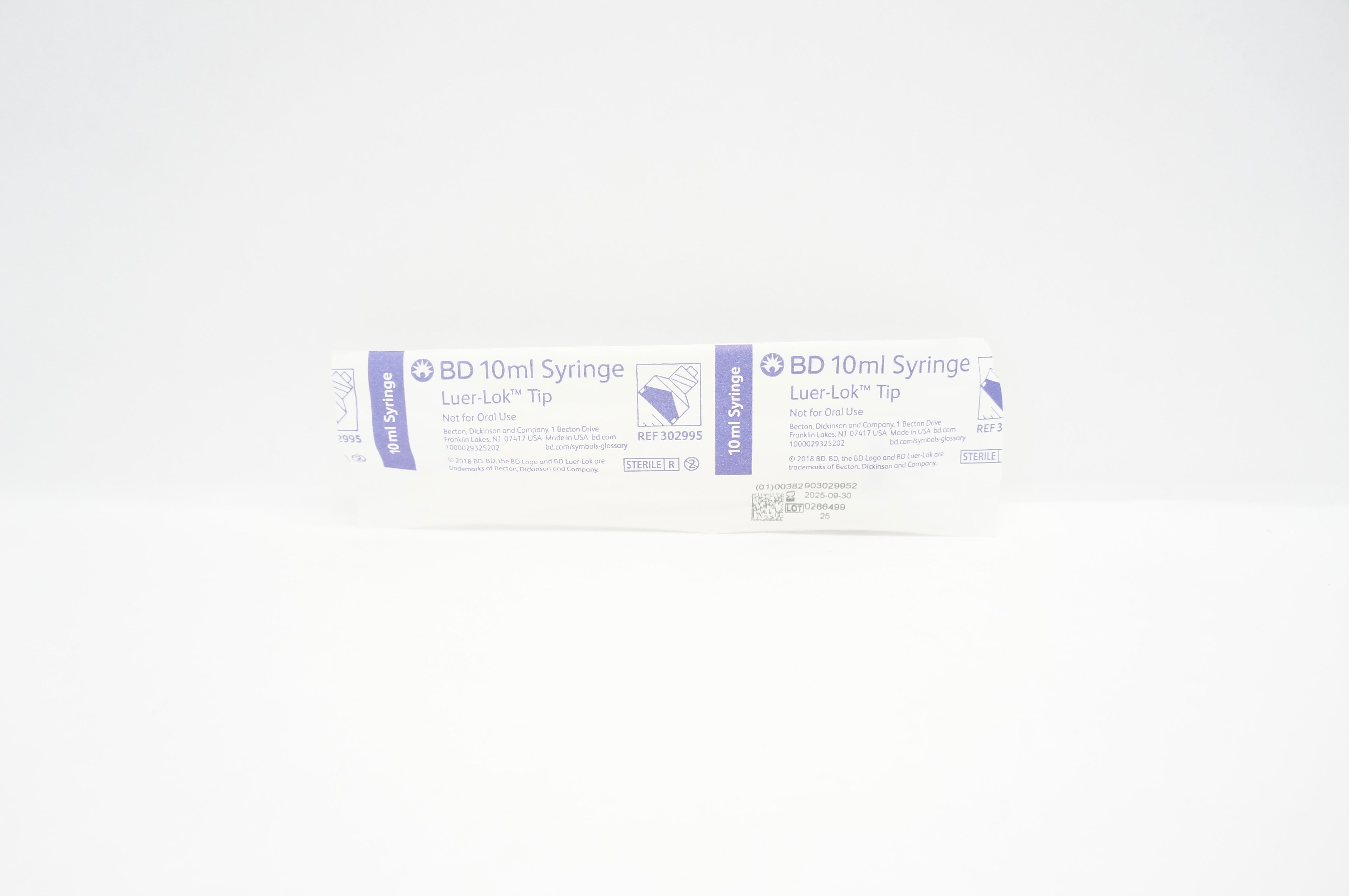 BD 302995 Syringe, Luer-Lok Tip, 10mL