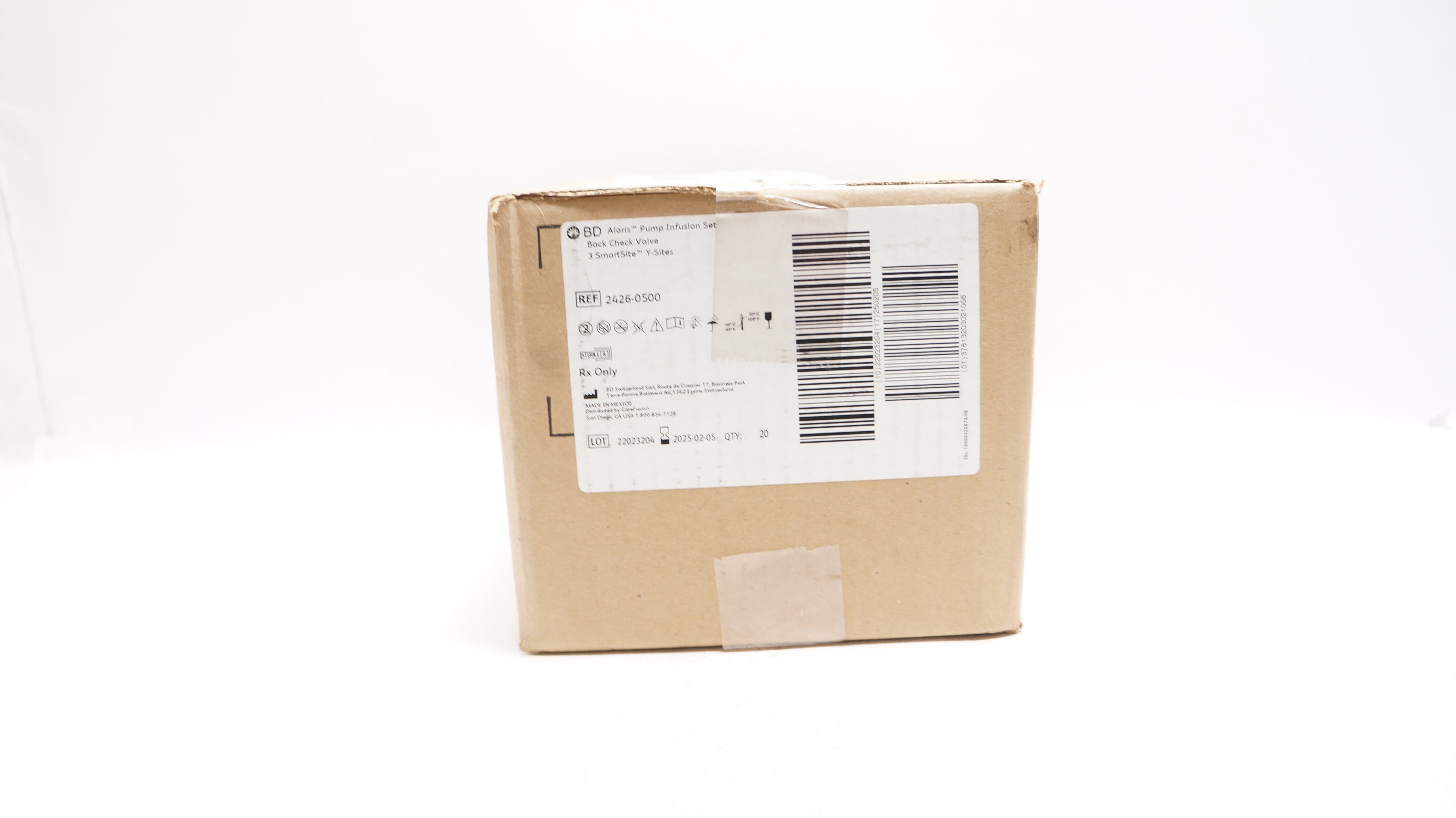 BD 2426-0500 Alaris Pump Infusion Set ≈26mL x 126inch - Case of 20