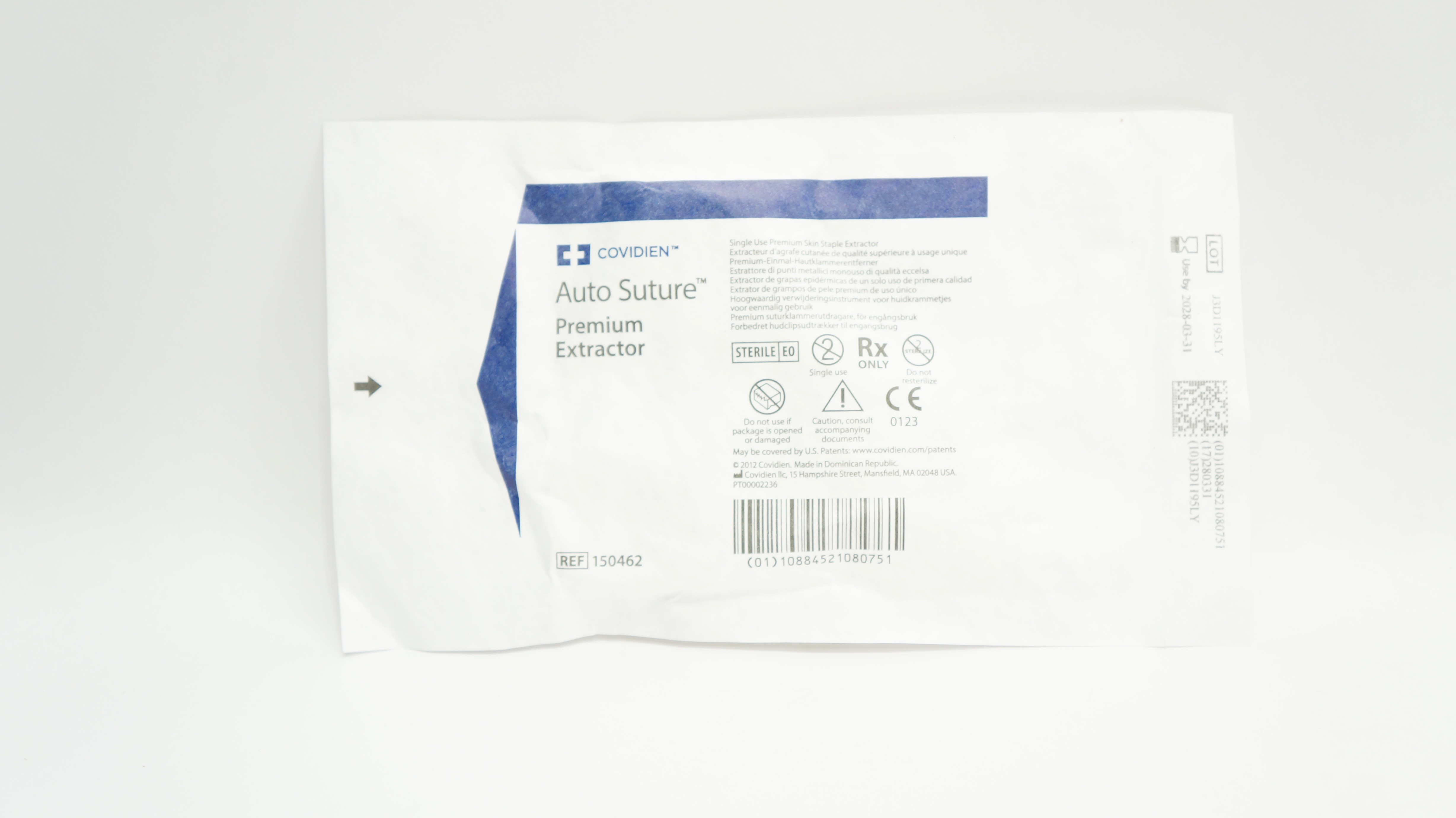 Covidien 150462 Auto Suture Premium Skin Staple Extractor
