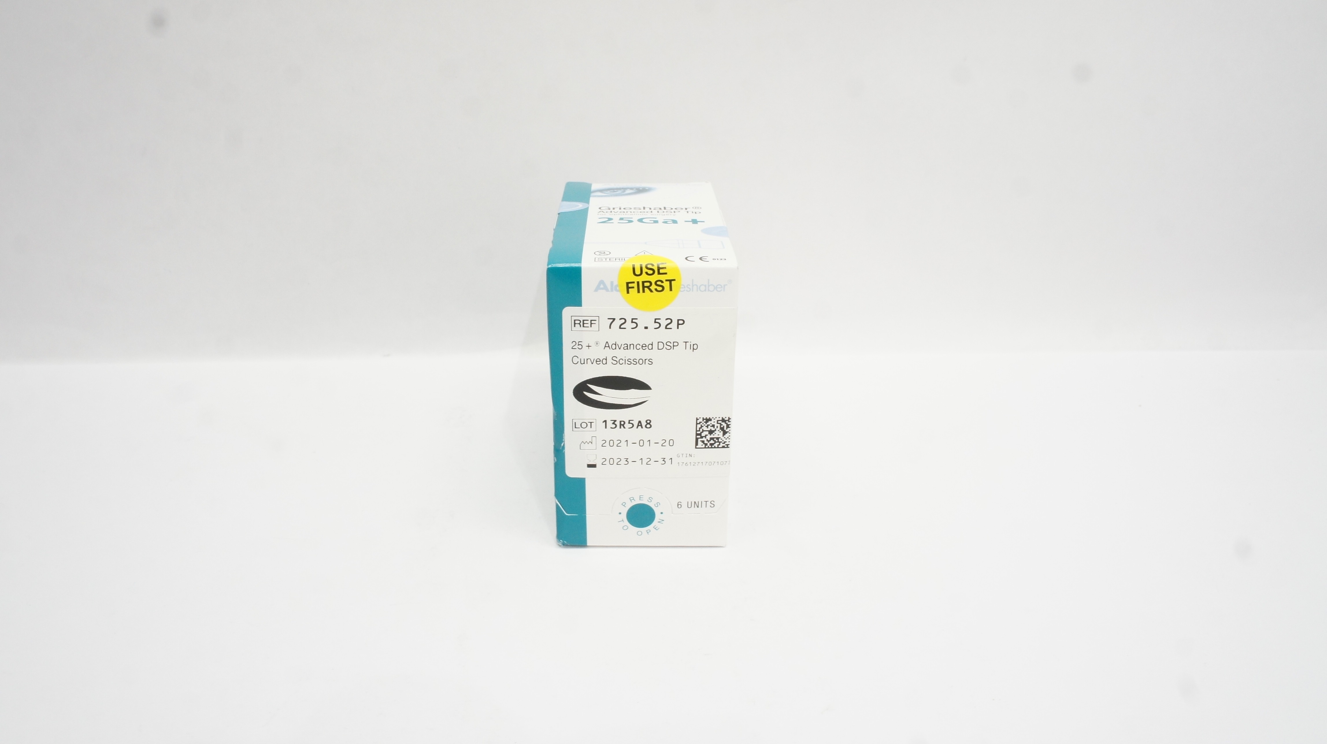 Alcon Grieshaber 752.52P 25+ Advanced DSP Tip Curved Scissors Box of