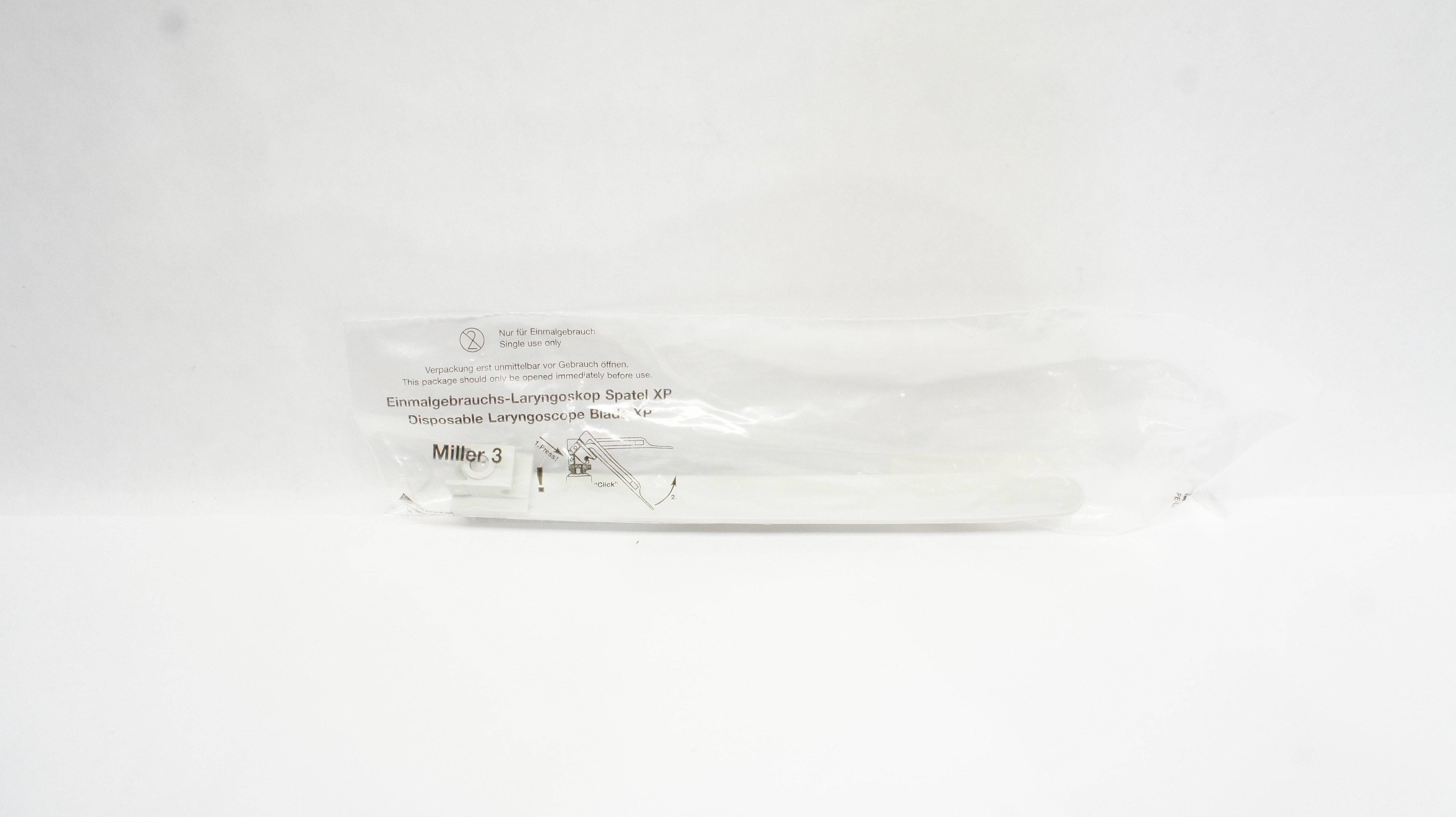 Heine Optotechnik Miller 3 Disposable Laryngoscope Blade XP