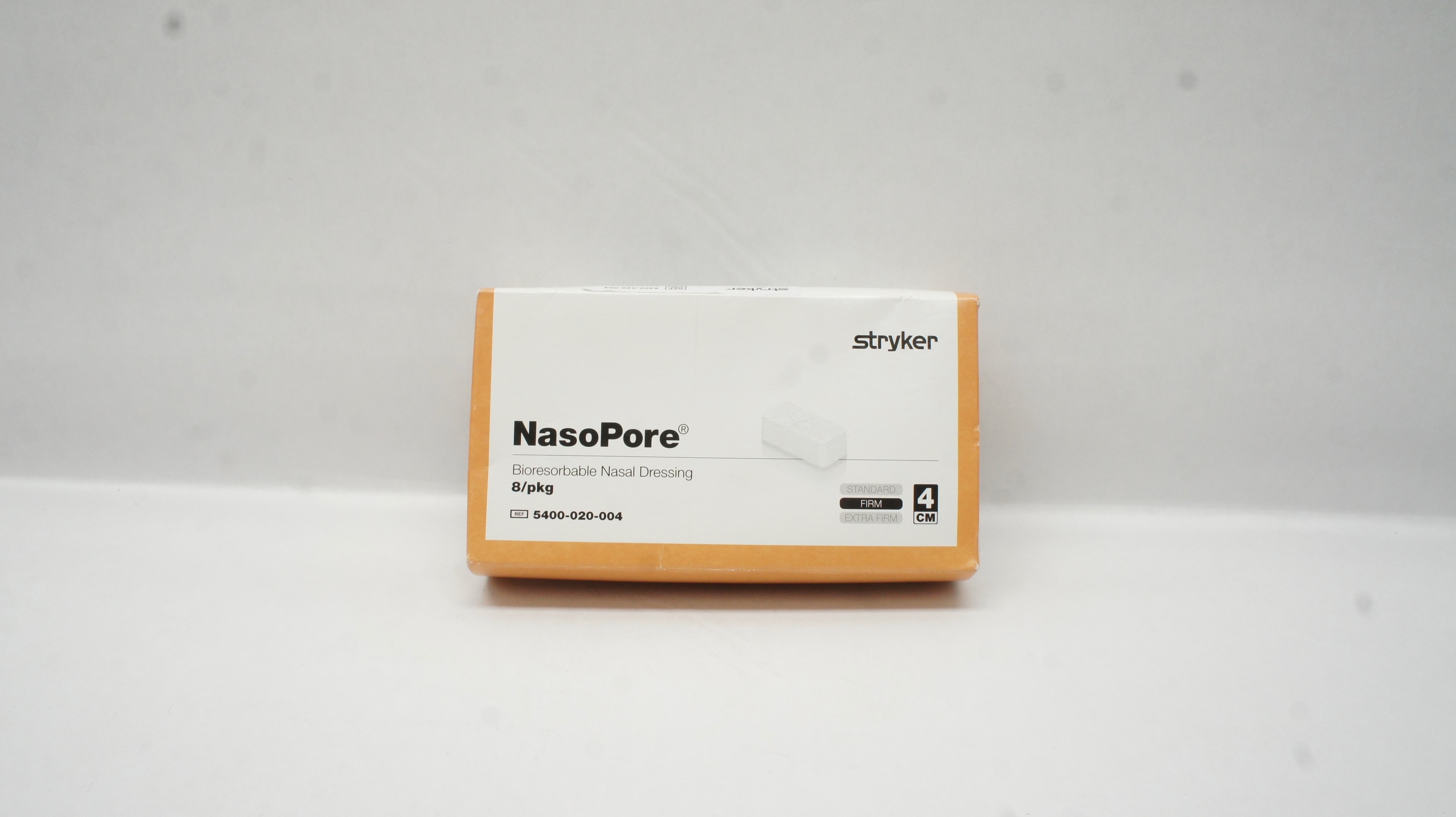 Stryker 5400-020-004 NasoPore Bioresorbable Nasal Dressing, 4cm (x) - Box of 8