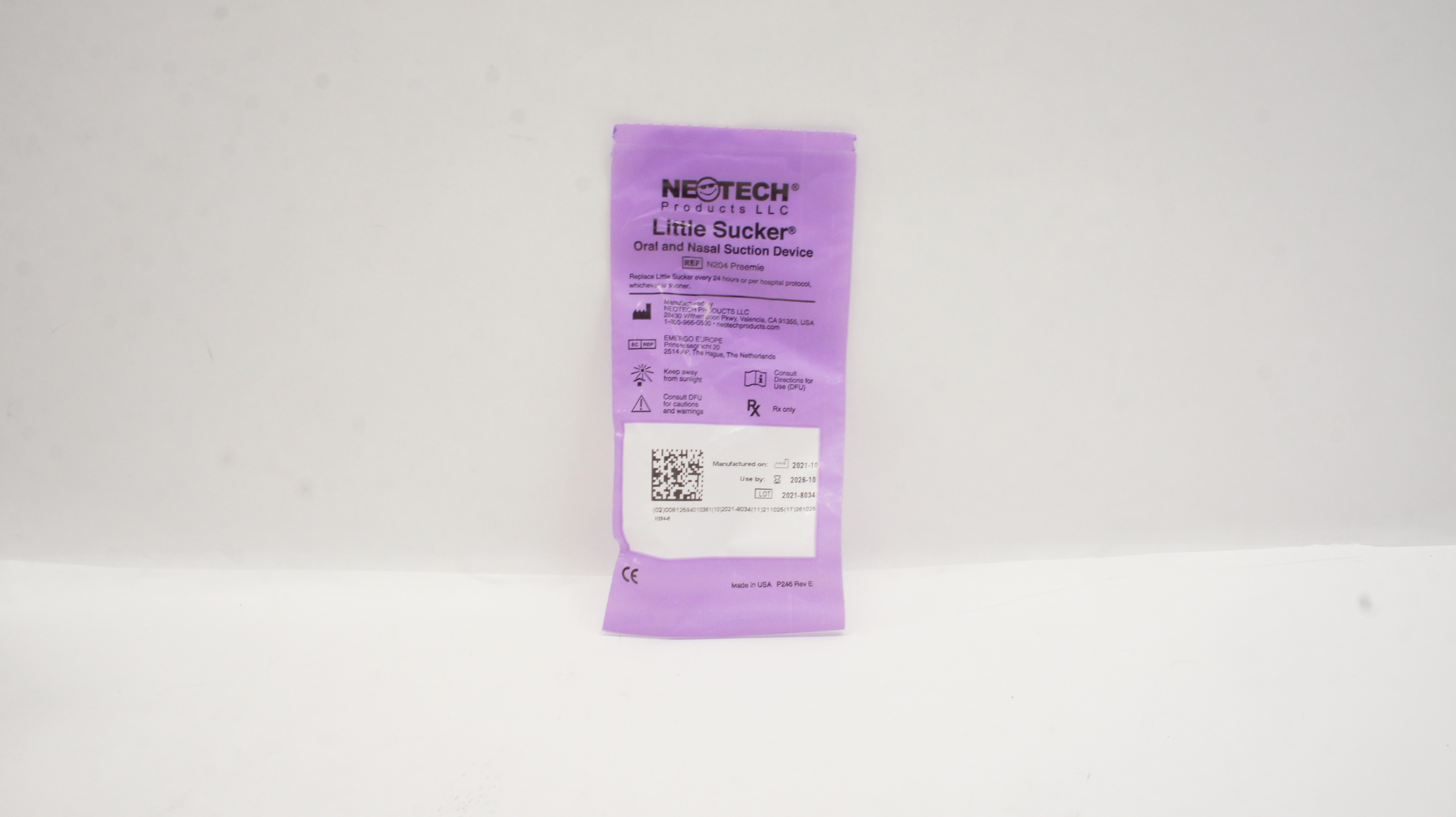 Neotech N204 Preemie Little Sucker Oral and Nasal Suction Device
