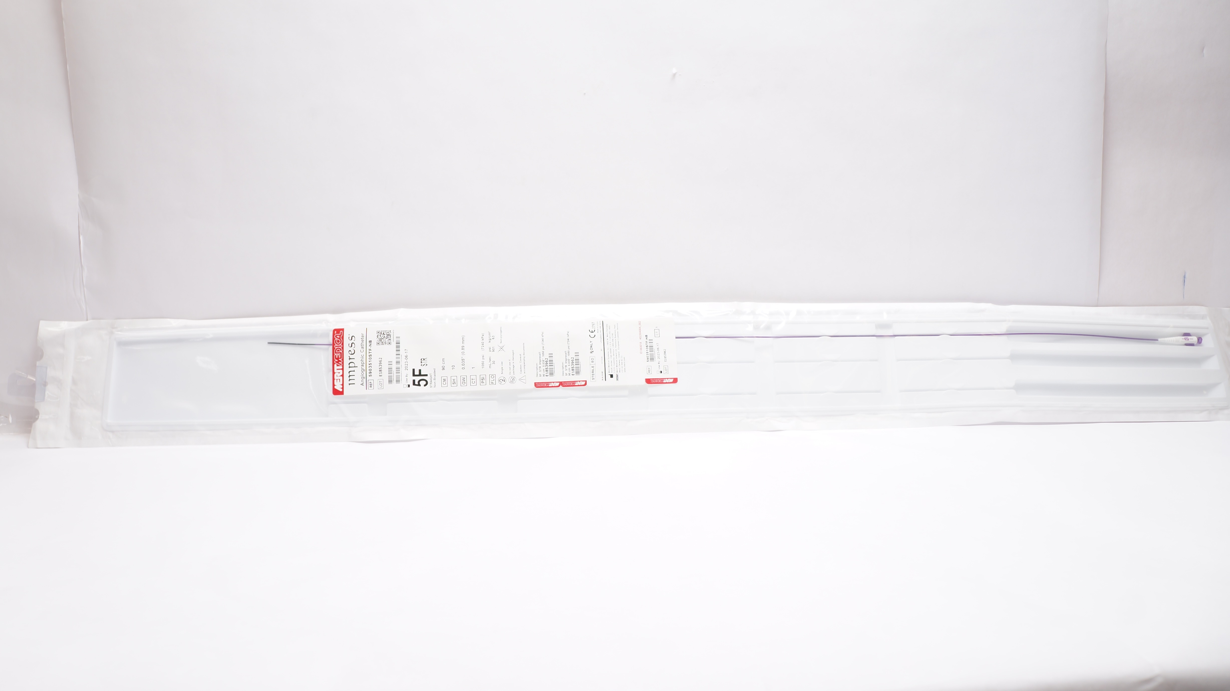 MeritMedical 5903510STF-NB Impress STR Angiographic Cath. 5F x 90cm (x)