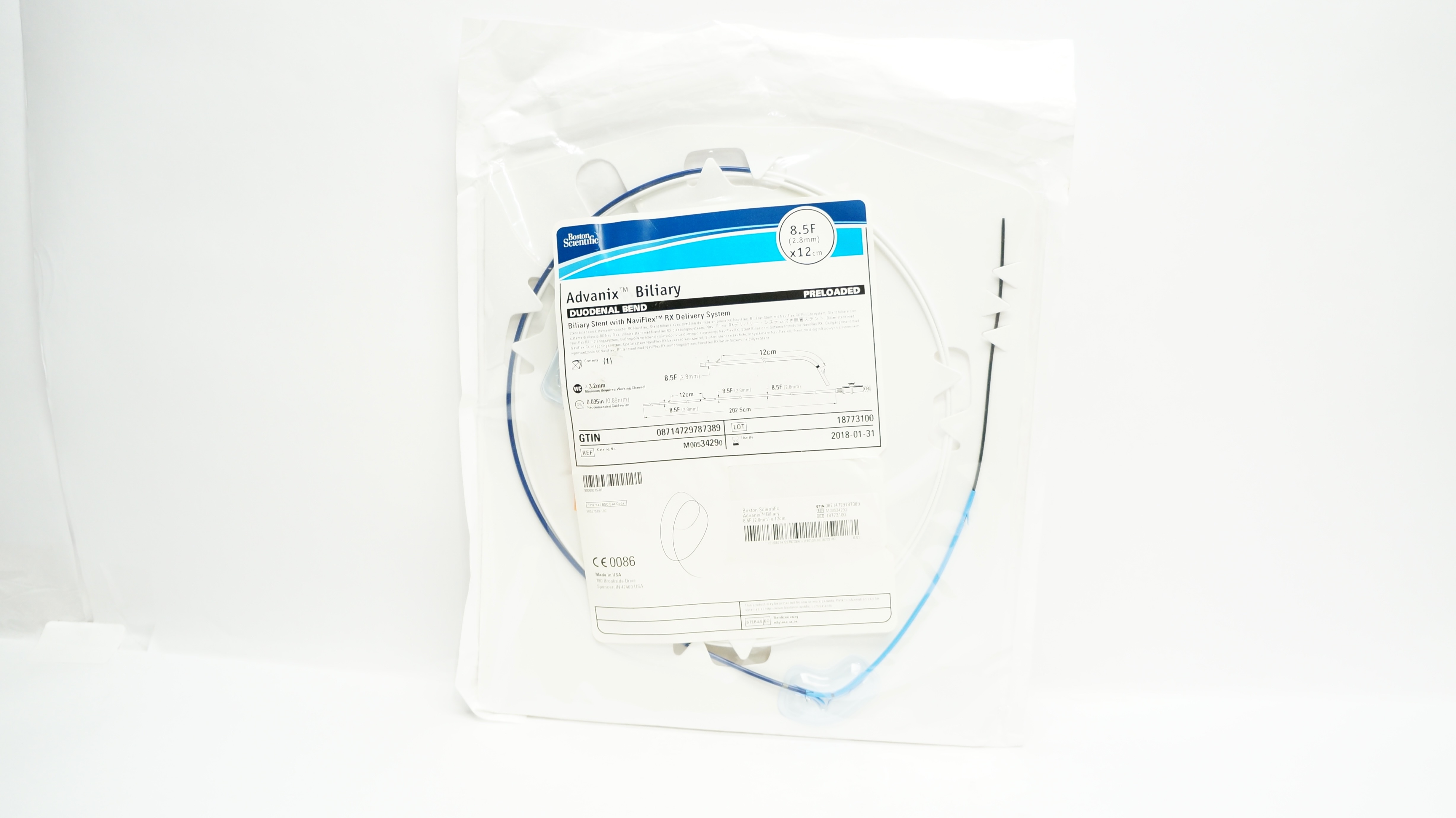 Boston Scientific 620107 3cm Flexible Tip PTFE Guidewire 0.025in x 150cm(x)