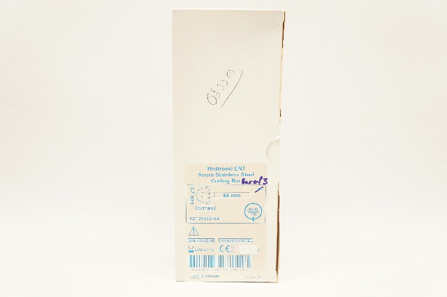 Medtronic 31033764 Acorn Stainless Steel Cutting Bur 3.7mm x 64mm - Box of 3 (x)