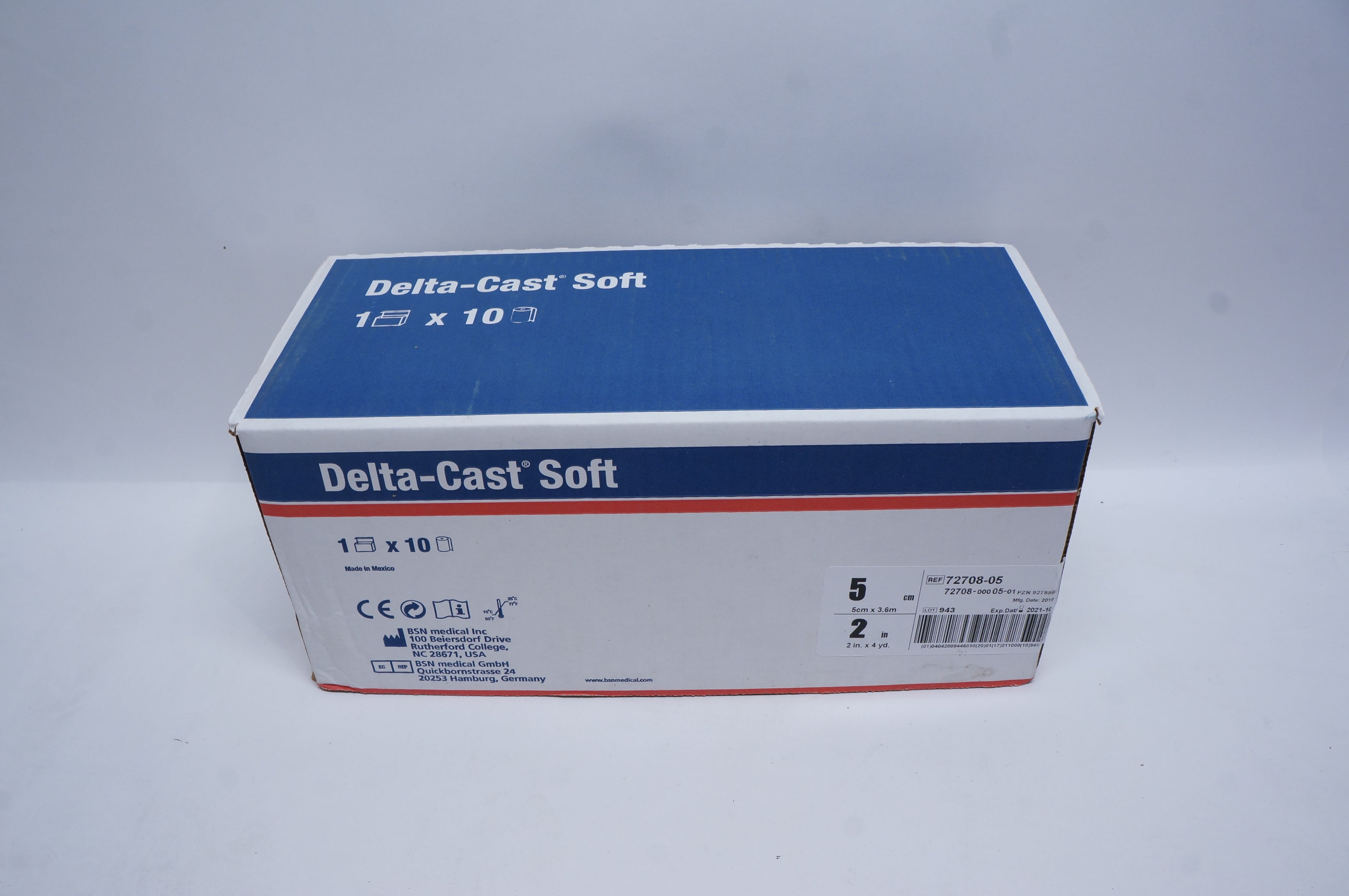 BSN Medical 72708-05 Delta-Cast Soft 2inch x 4yd. - Box of 10