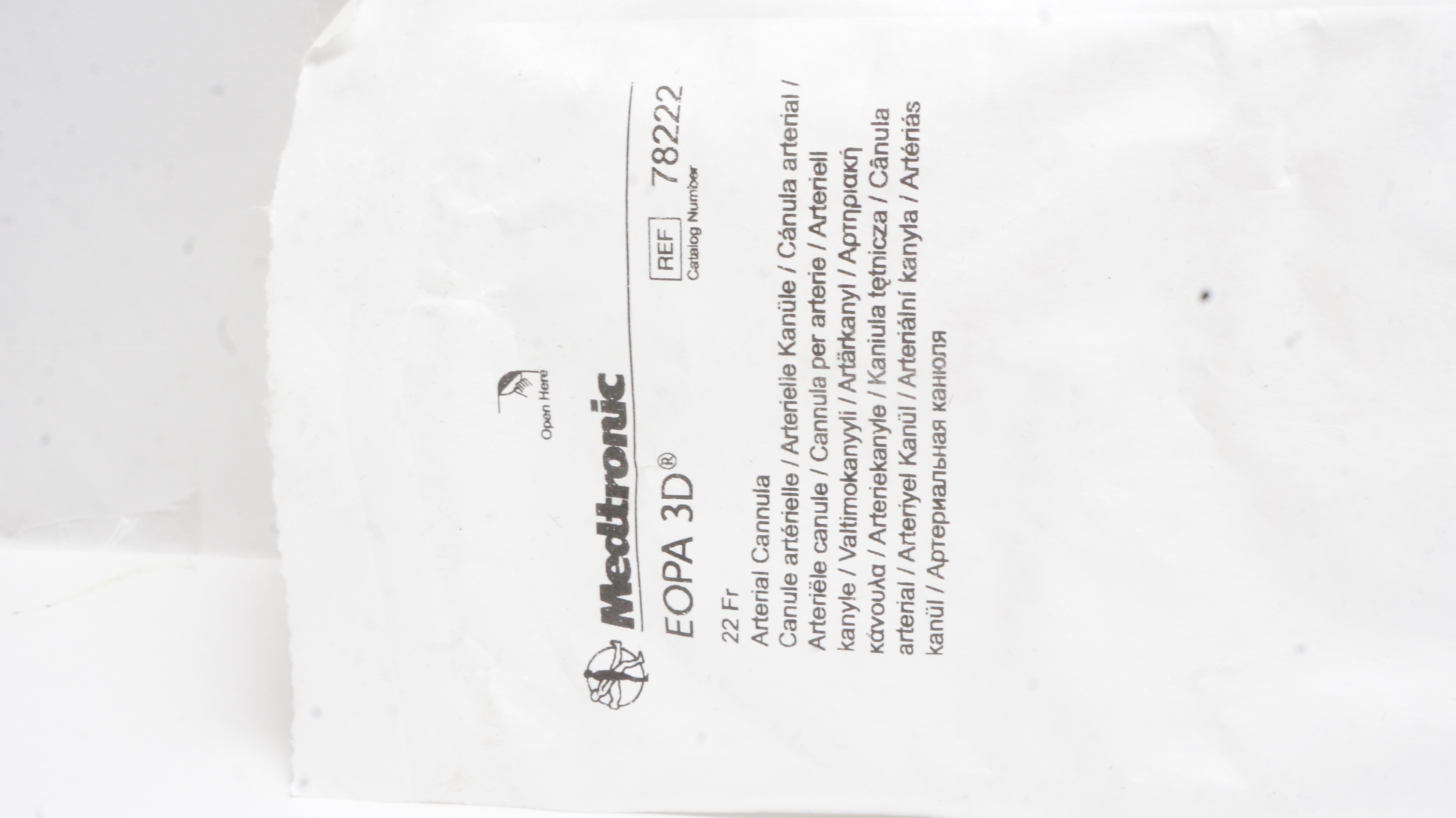 Medtronic 78222 EOPA 3D Arterial Cannula 22Fr (x)