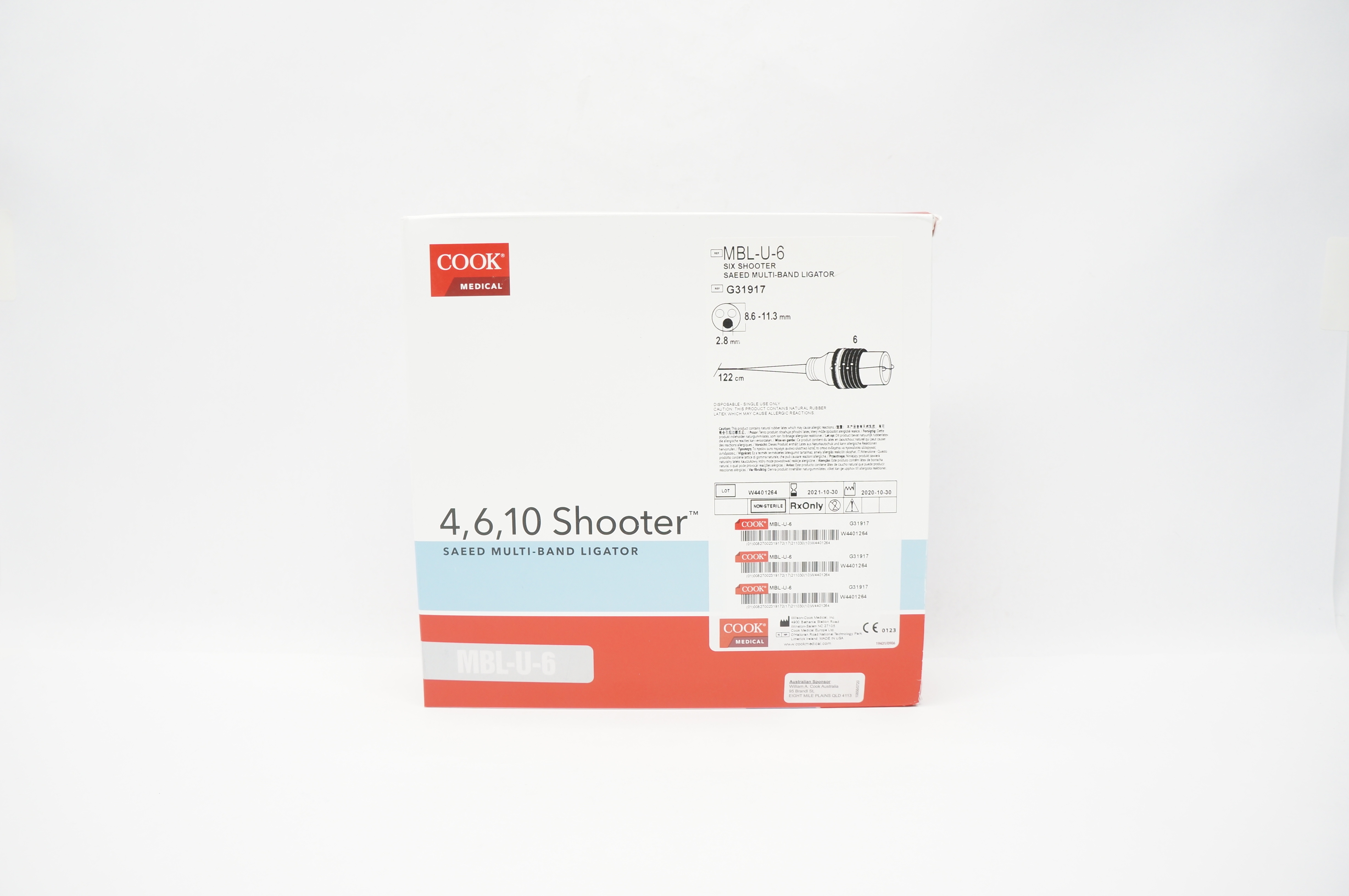 Cook Medical G31917 Six Shooter Saeed Multi-Band Ligator 8.6-11.3mm x 122cm (x)
