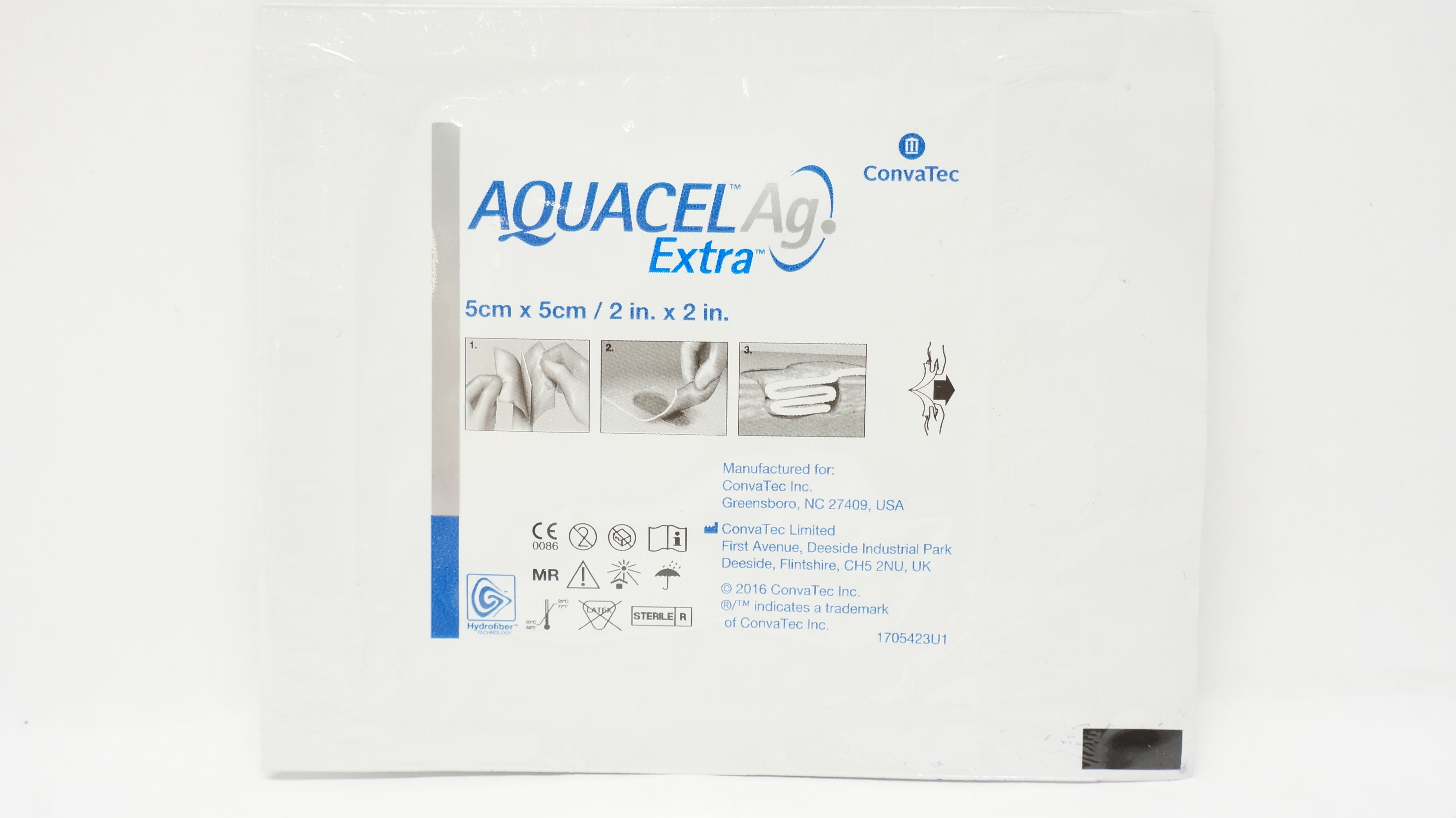 ConvaTec  Aquacel Ag Surgical  Cover Dressing 2inch x 2inch (x)