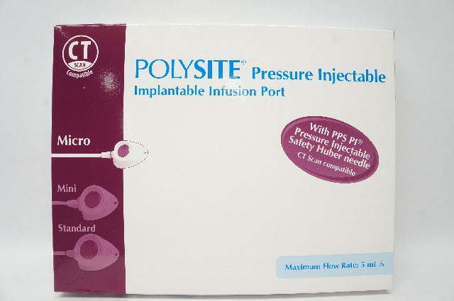Perouse 2016SPI Arrow POLYSITE Pressure injectable Implantable Infusion Port (x)